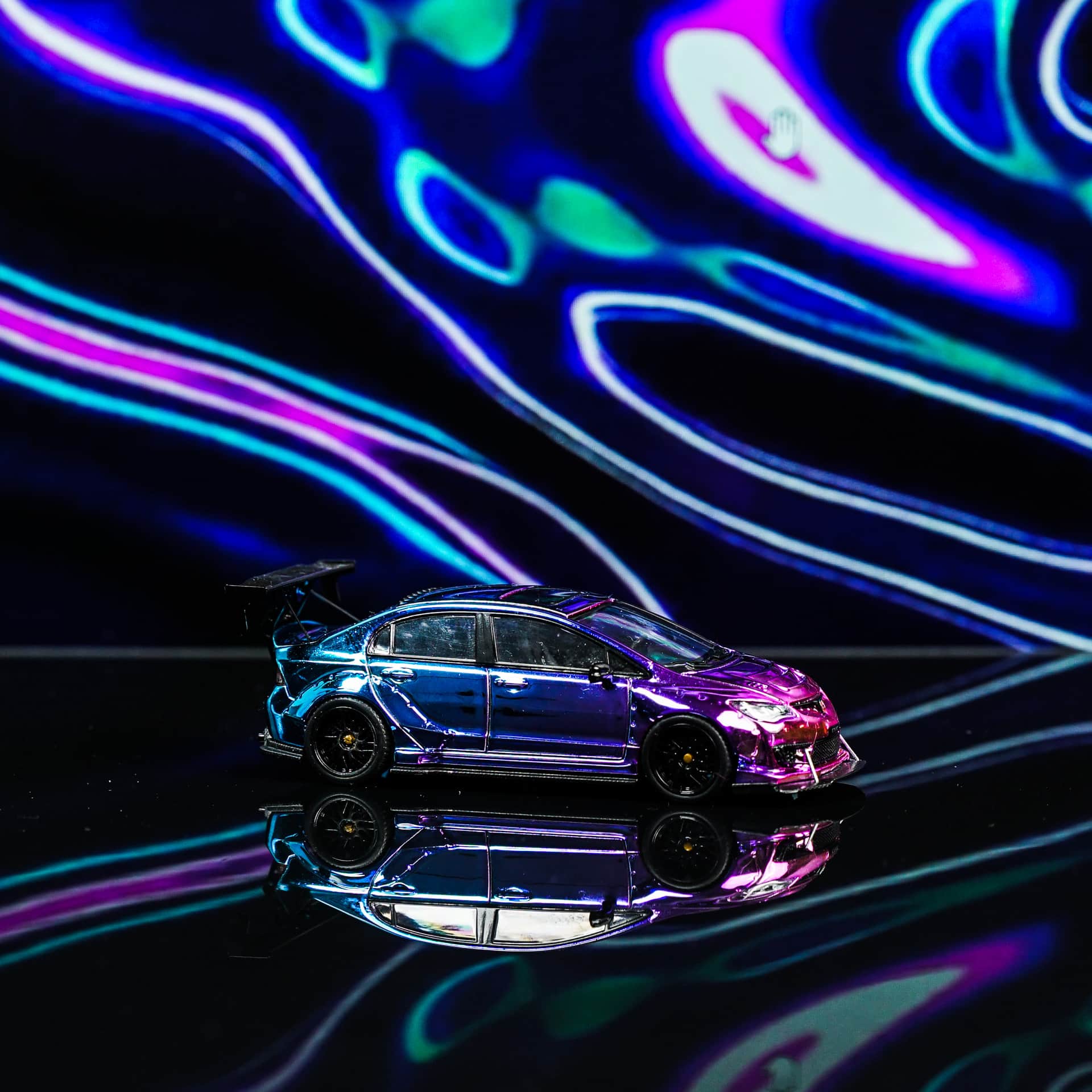 Honda Civic Chromatic Widebody TimeMicro - model 1:64