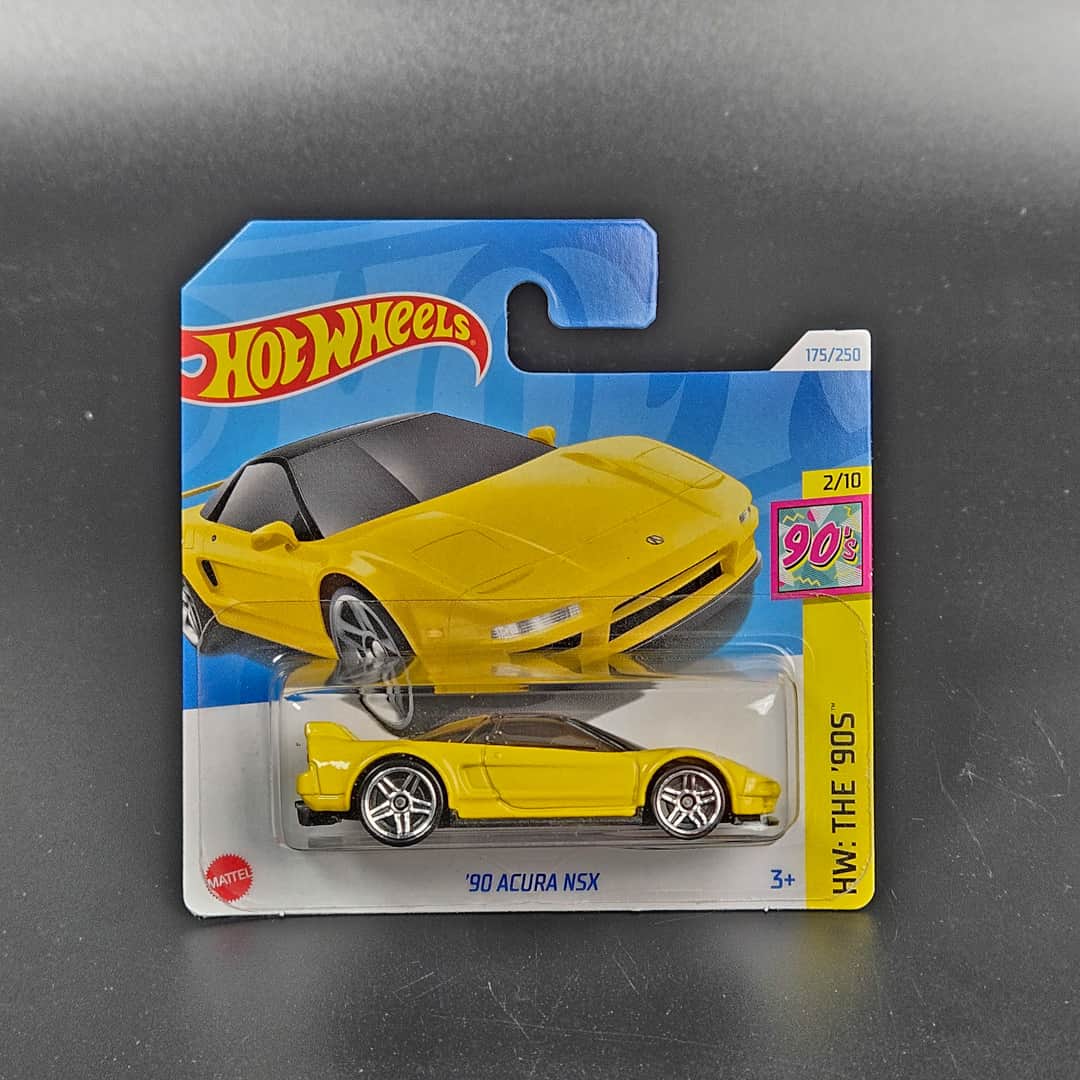 Acura NSX Żółta Hot Wheels - model 1:64
