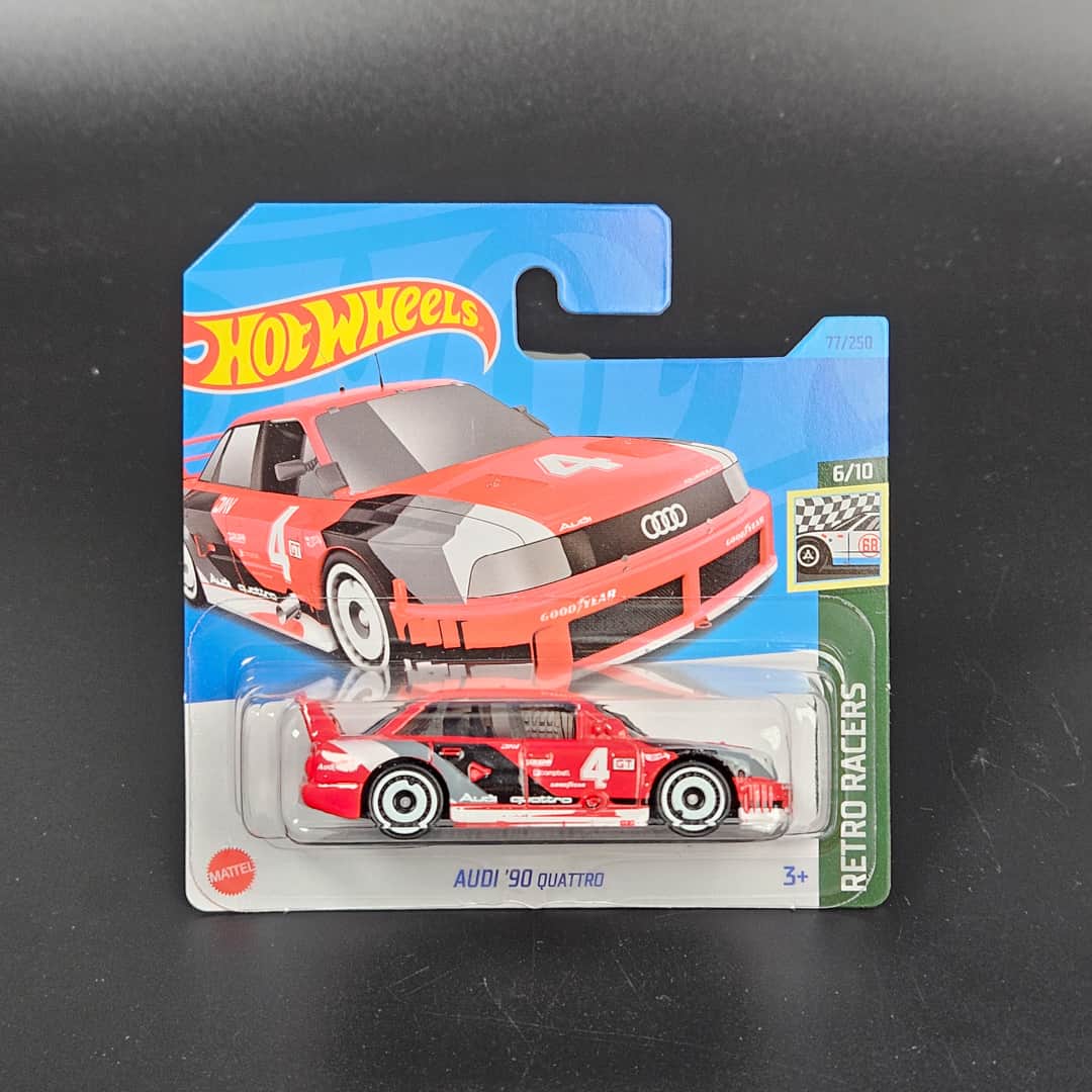 Audi 90 Quattro Czerwone Hot Wheels - model 1:64