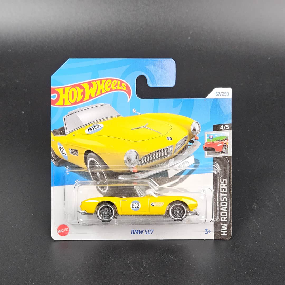 BMW 507 Żółte Hot Wheels - model 1:64