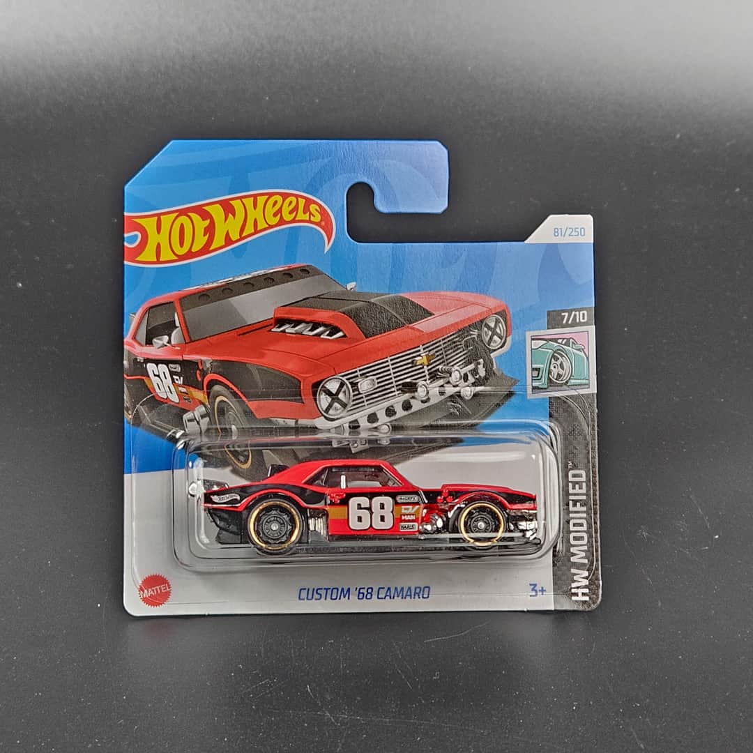 Custom Camaro Czerwony Hot Wheels - model 1:64