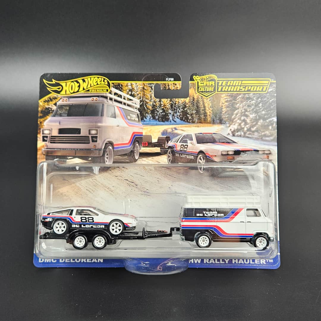 DMC Delorean HW Rally Hauler Hot Wheels - model 1:64