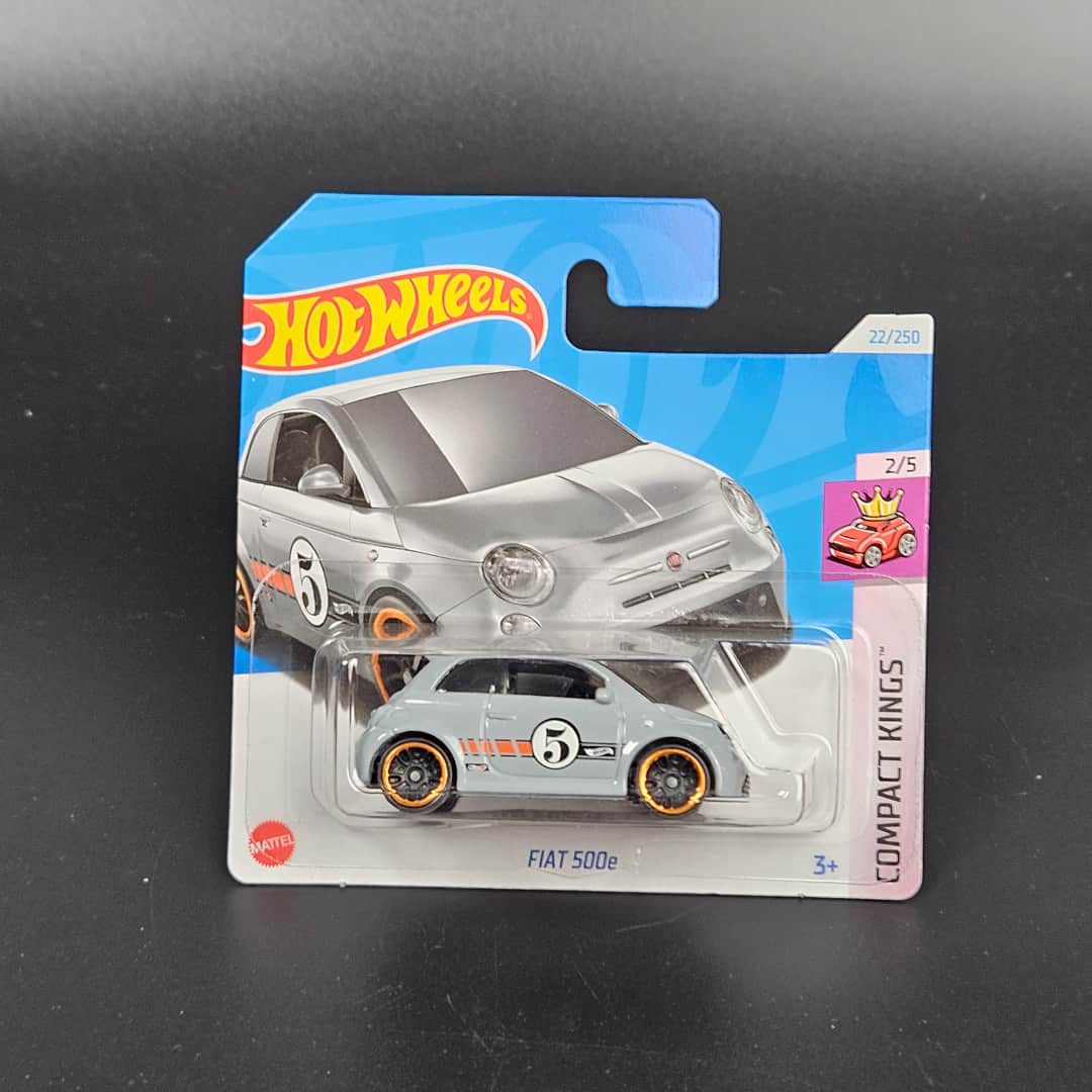 Fiat 500e Szary Hot Wheels - model 1:64