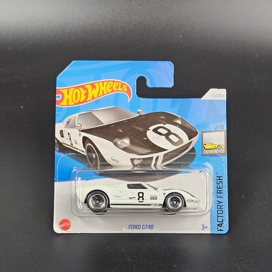 Ford GT 40 Biały Hot Wheels - model 1:64