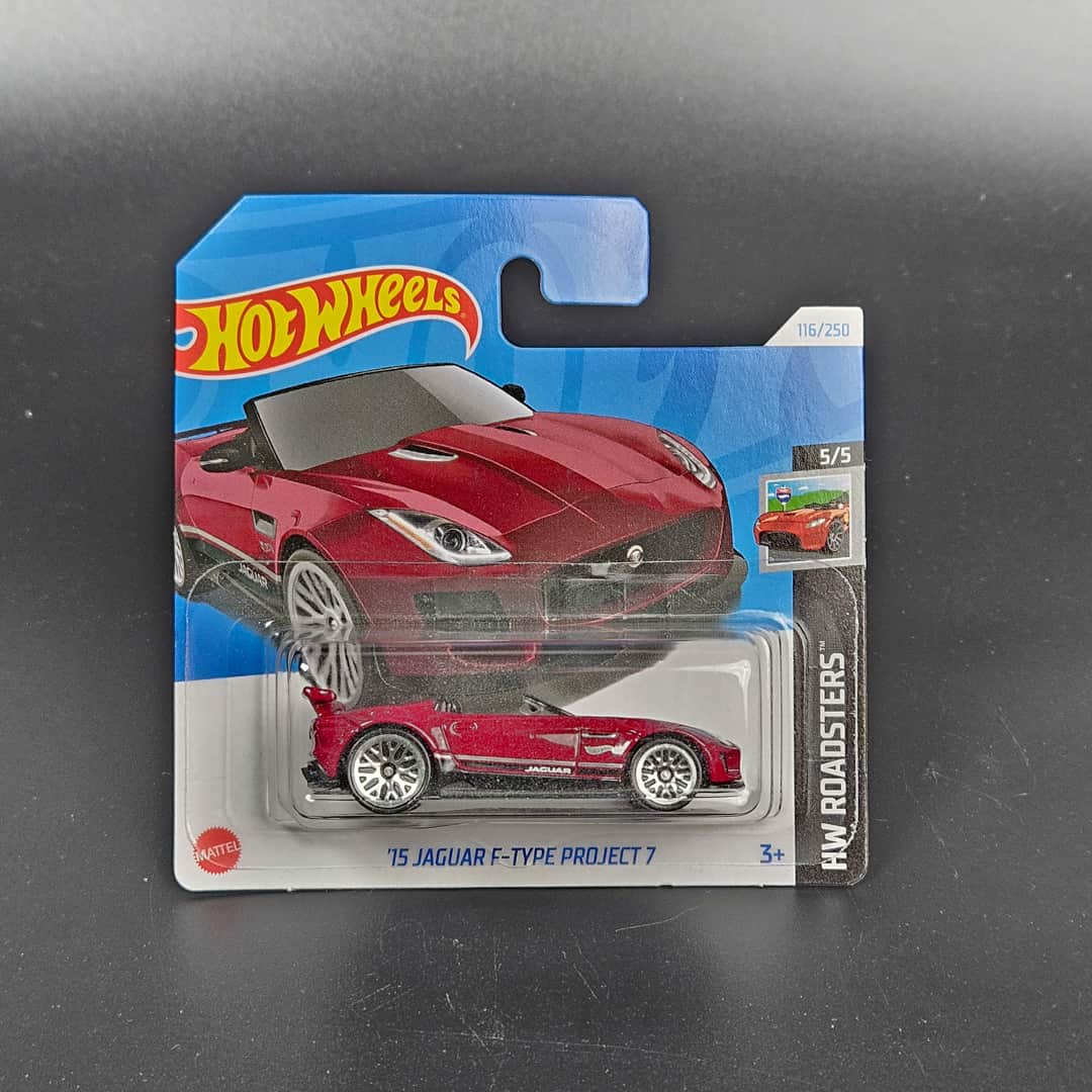 Jaguar F-Type Project 7 Bordowy Hot Wheels - model 1:64