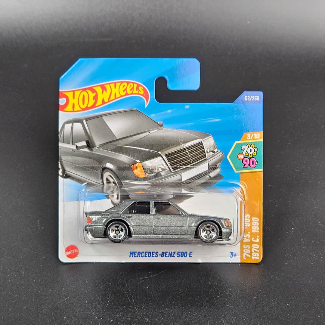 MERCEDES-BENZ 500 E SZARY Hot Wheels - model 1:64