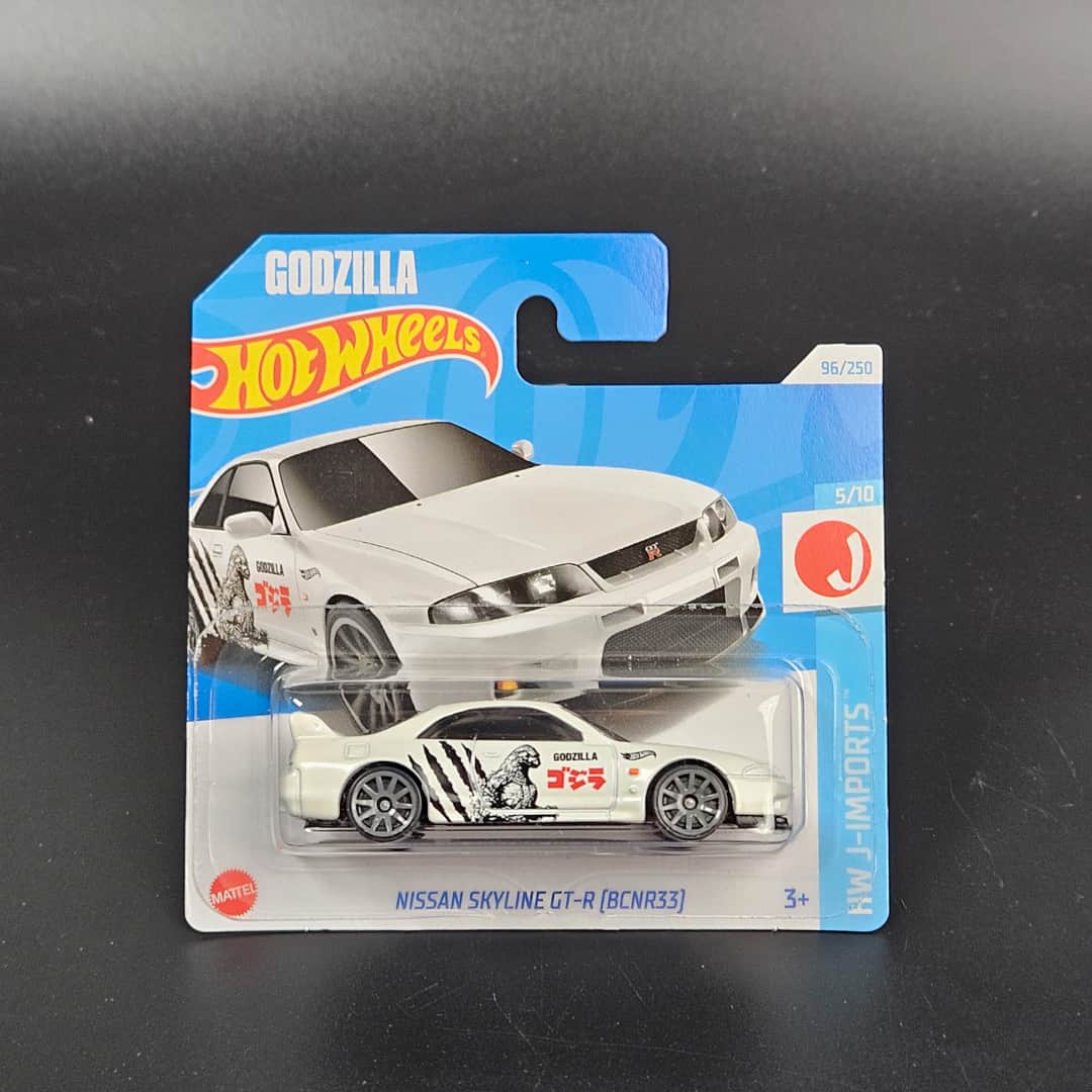 Nissan Skyline GT-R Godzilla Biały Hot Wheels - model 1:64