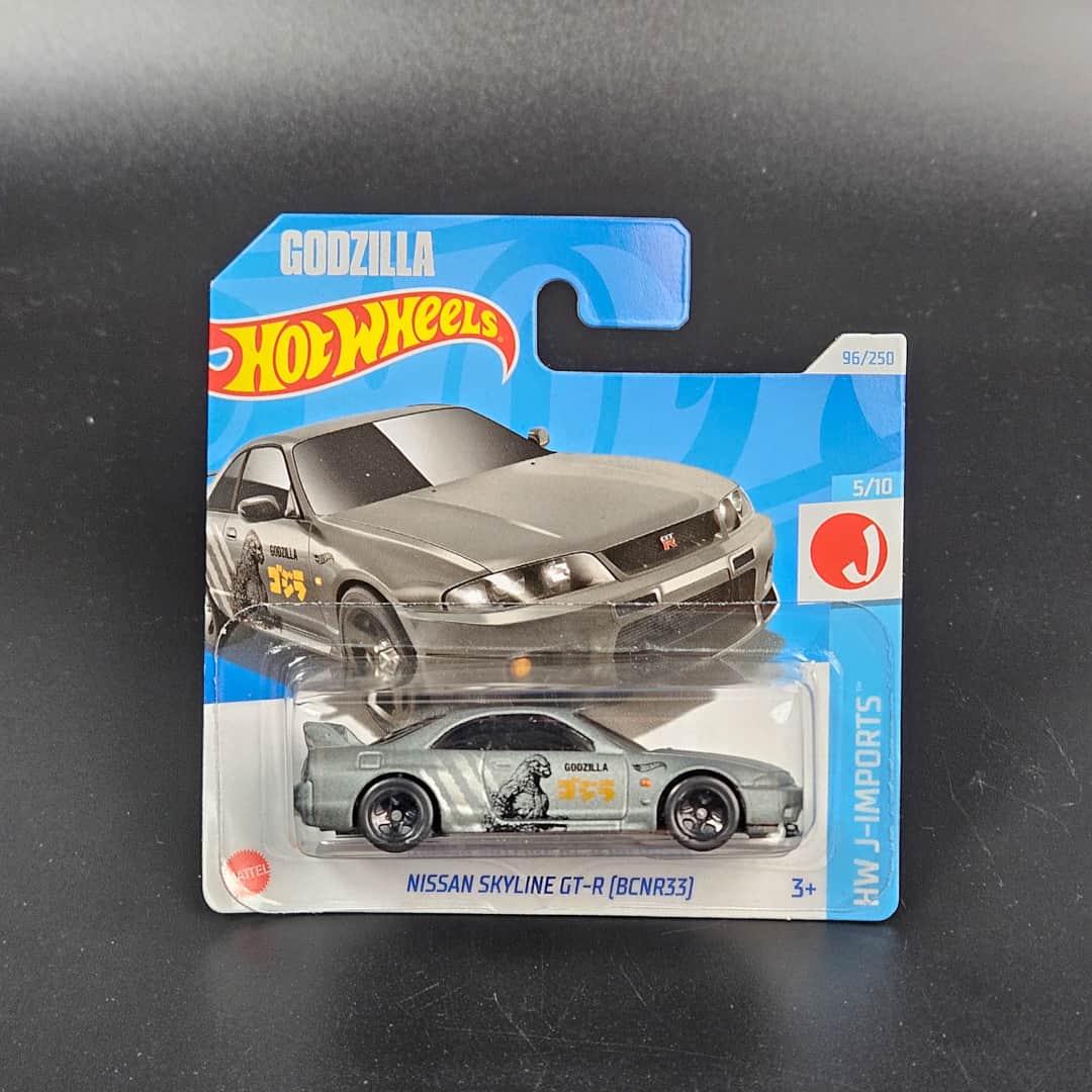 Nissan Skyline GT-R Godzilla Szary Hot Wheels - model 1:64