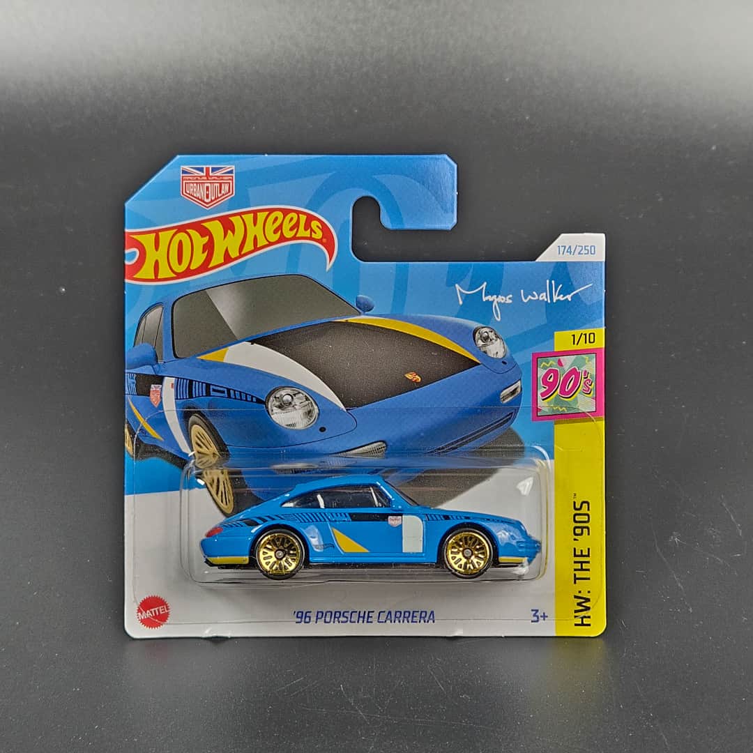 Porsche Carrera Niebieski Hot Wheels - model 1:64