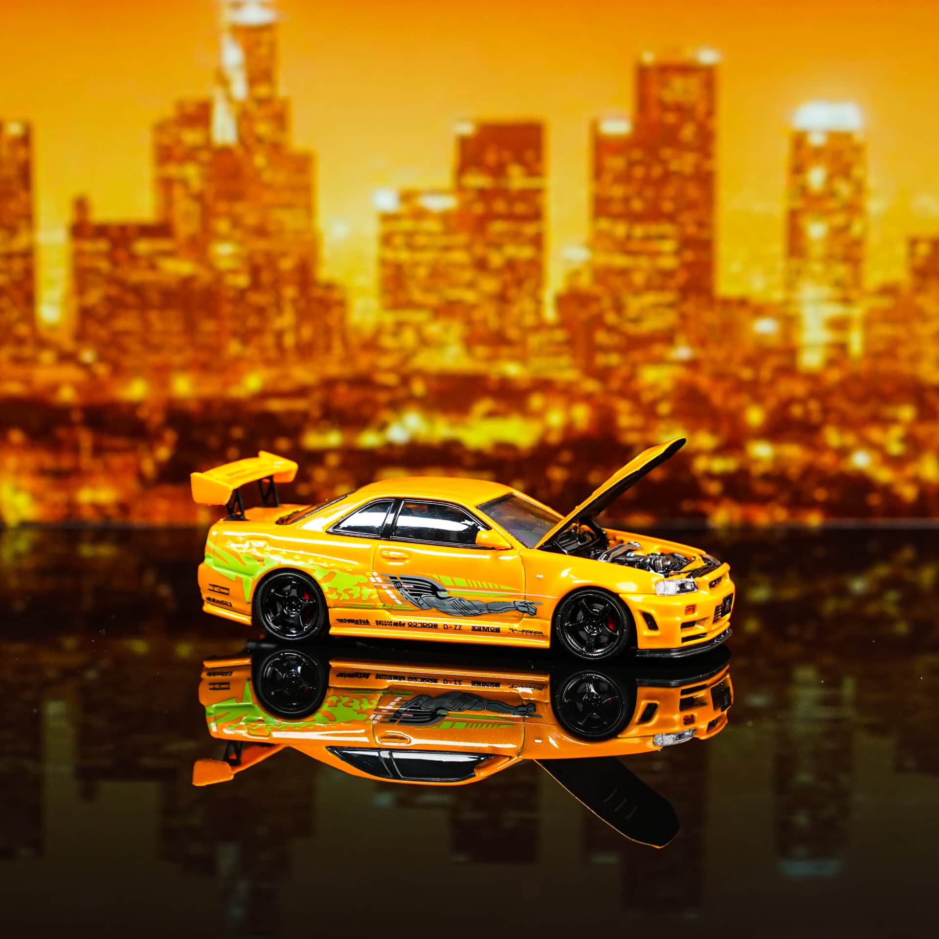 Nissan Skyline GT-R R34 TimeMicro - model 1:64