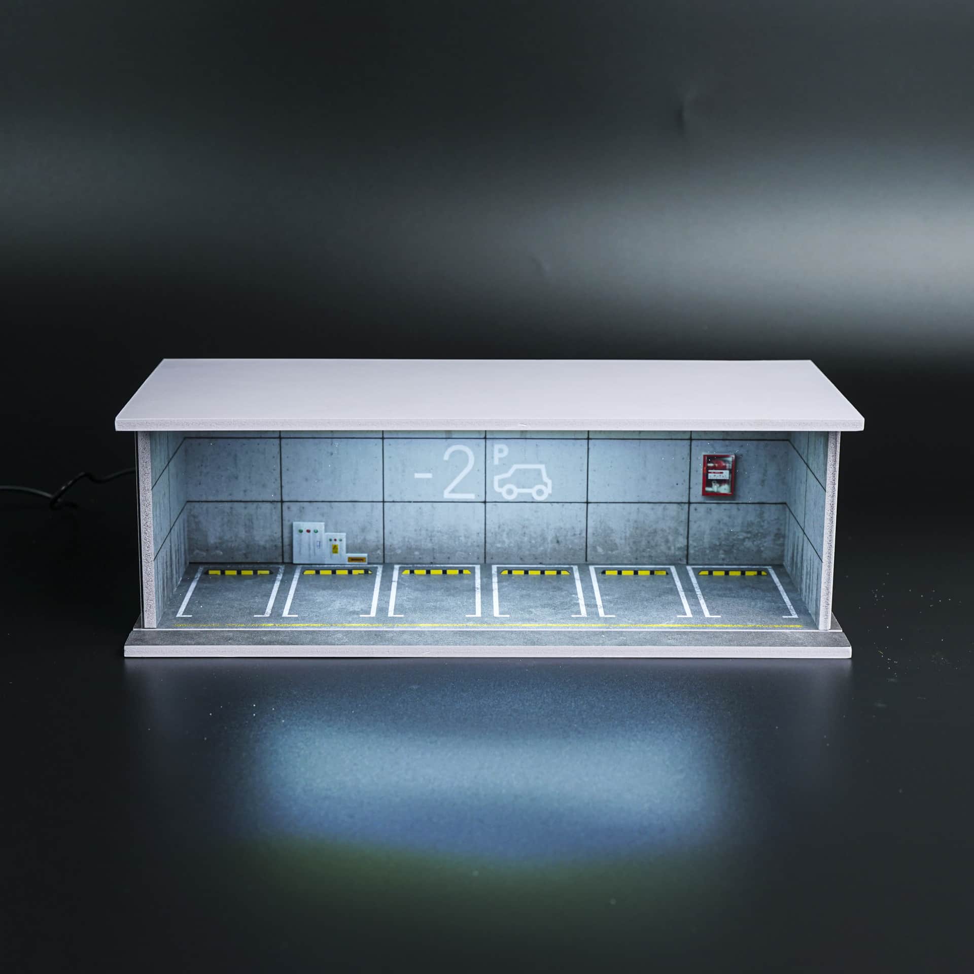 Parking Podziemny -2 | 6 miejsc | Podświetlany LED | 1:64