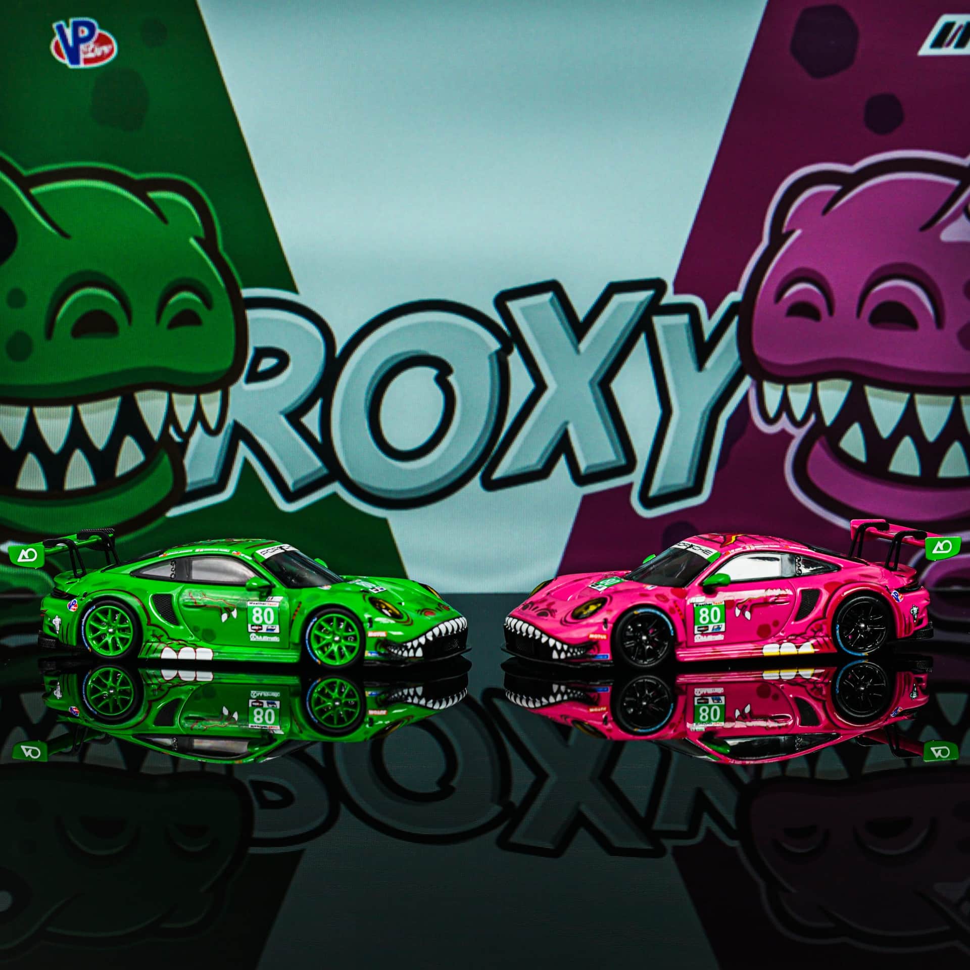 Porsche 911 GT3 R Rexy Roxy Star Race - model 1:64