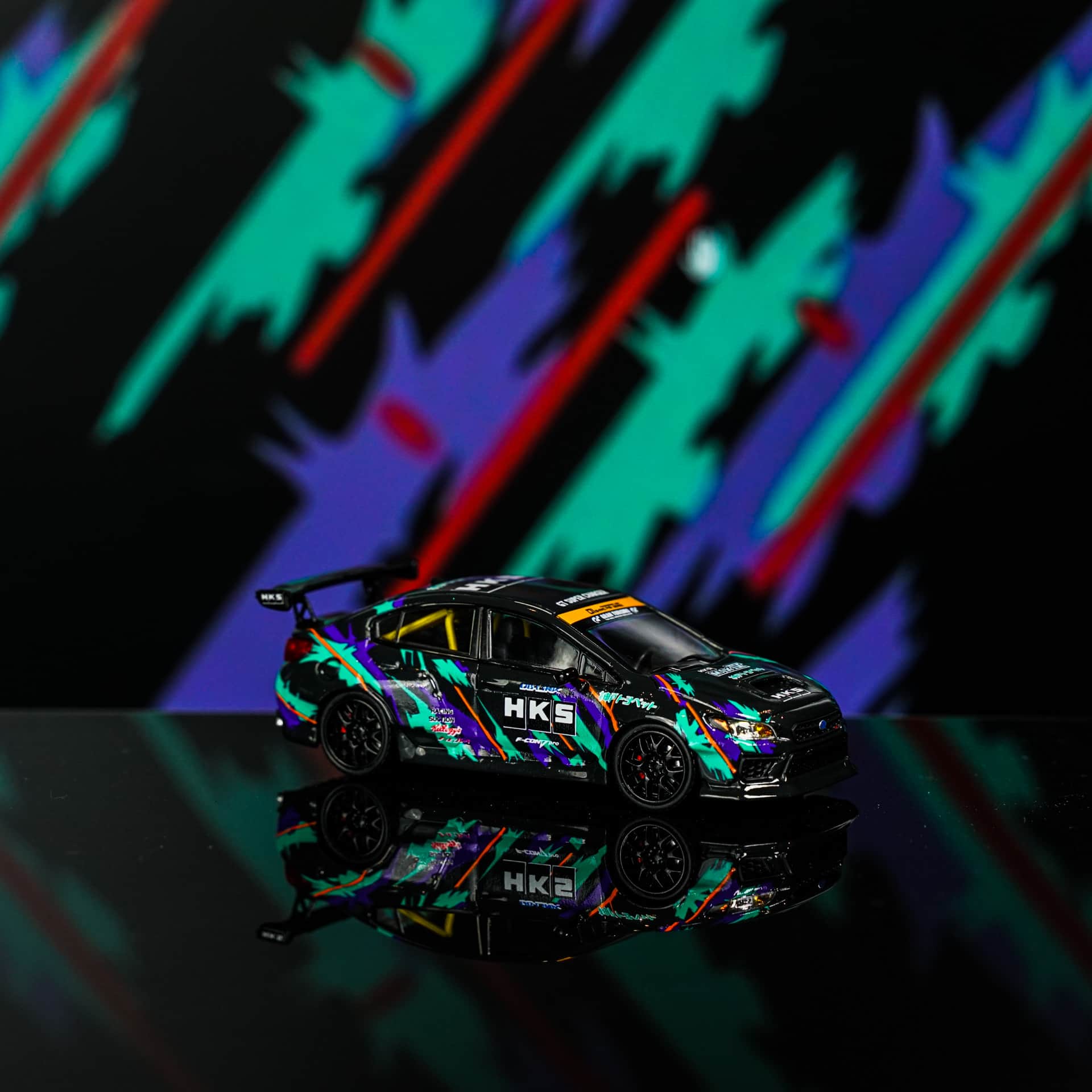 Subaru WRX HKS TimeMicro - model 1:64