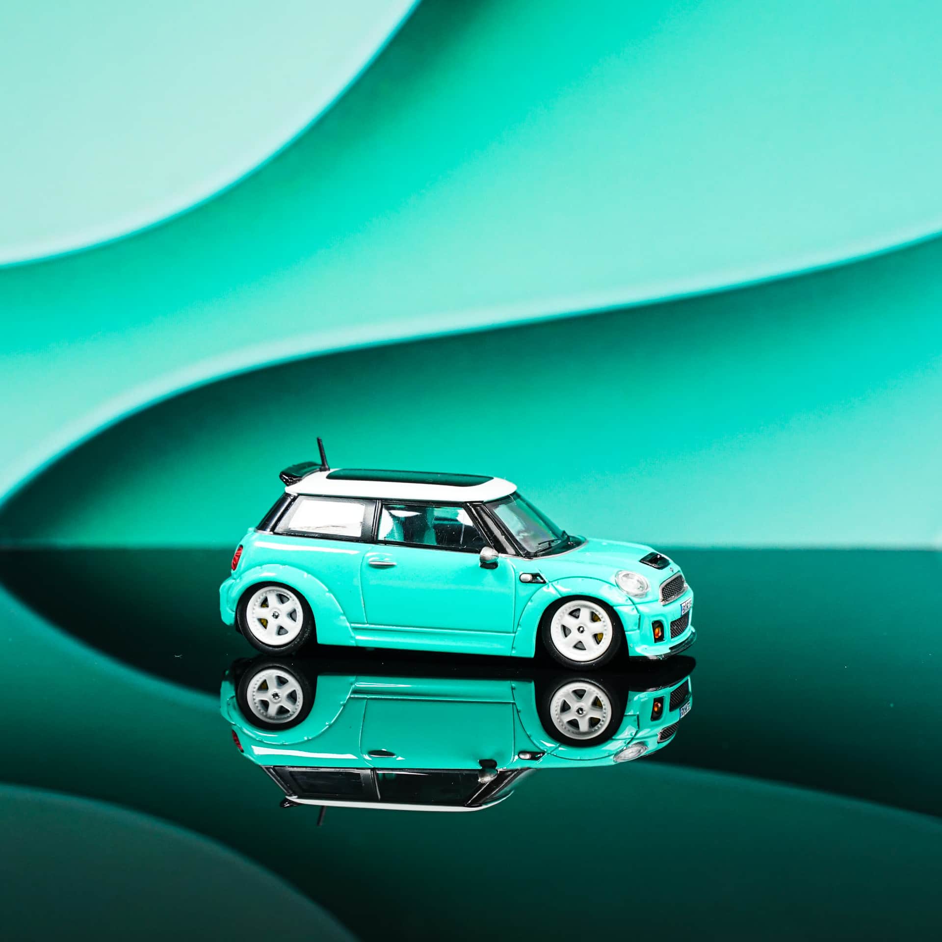 Mini Cooper R56 Mint TimeMicro - model 1:64