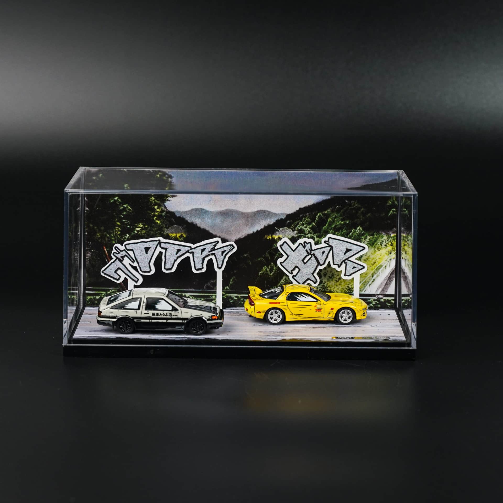 Toyota AE86 Mazda RX-7 Initial D TimeMicro - model 1:64
