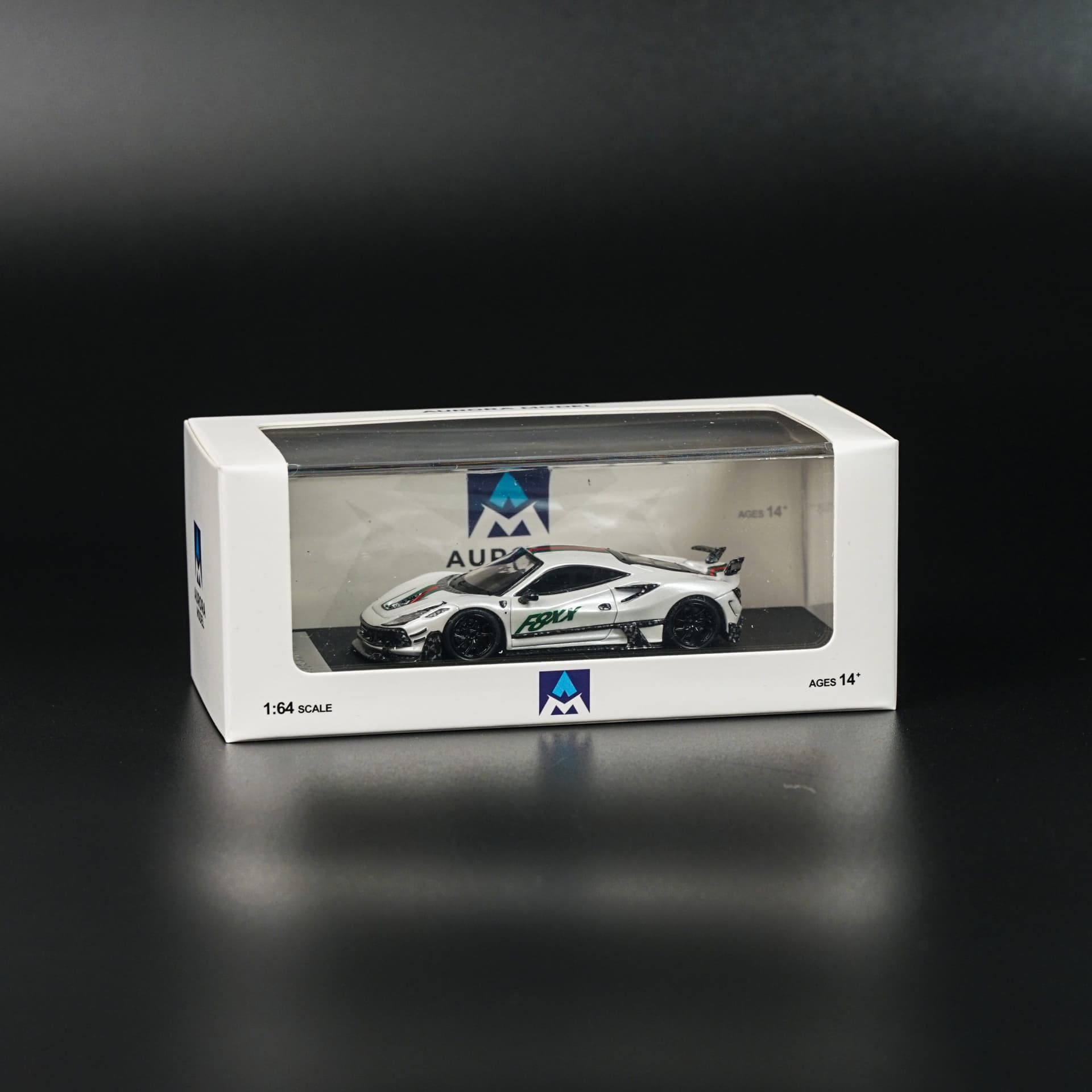 Ferrari F8XX Mansory Biały Aurora Model - model 1:64 - miniatura 6
