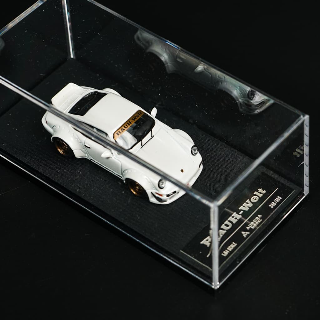 Porsche 964 White Aurora Model - model 1:64 - miniatura 3