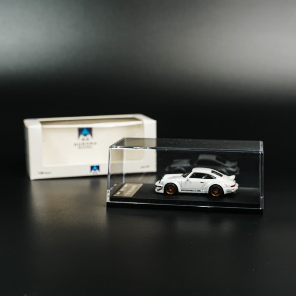 Porsche 964 White Aurora Model - model 1:64 - miniatura 5
