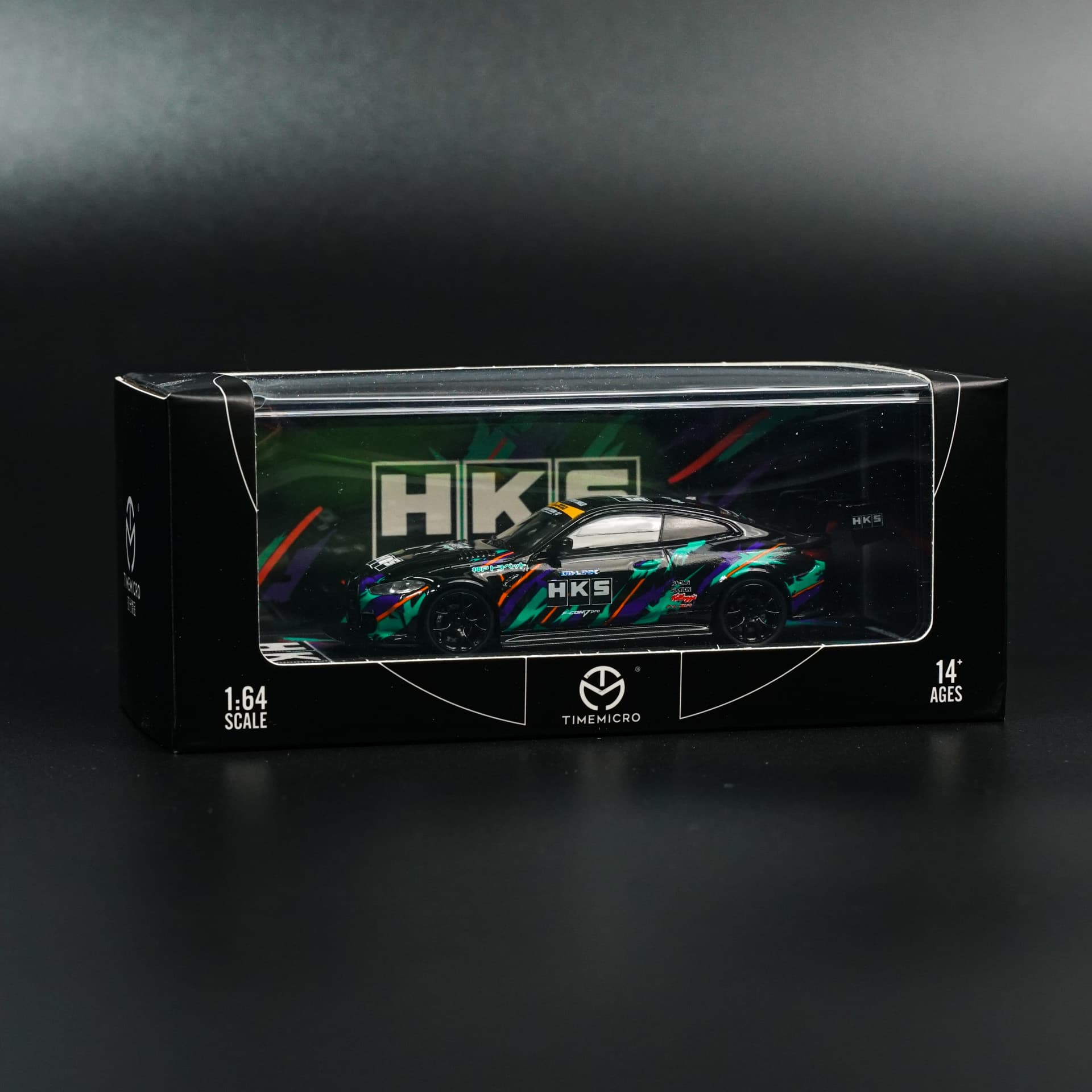 BMW M4 HKS TimeMicro - model 1:64 - miniatura 6