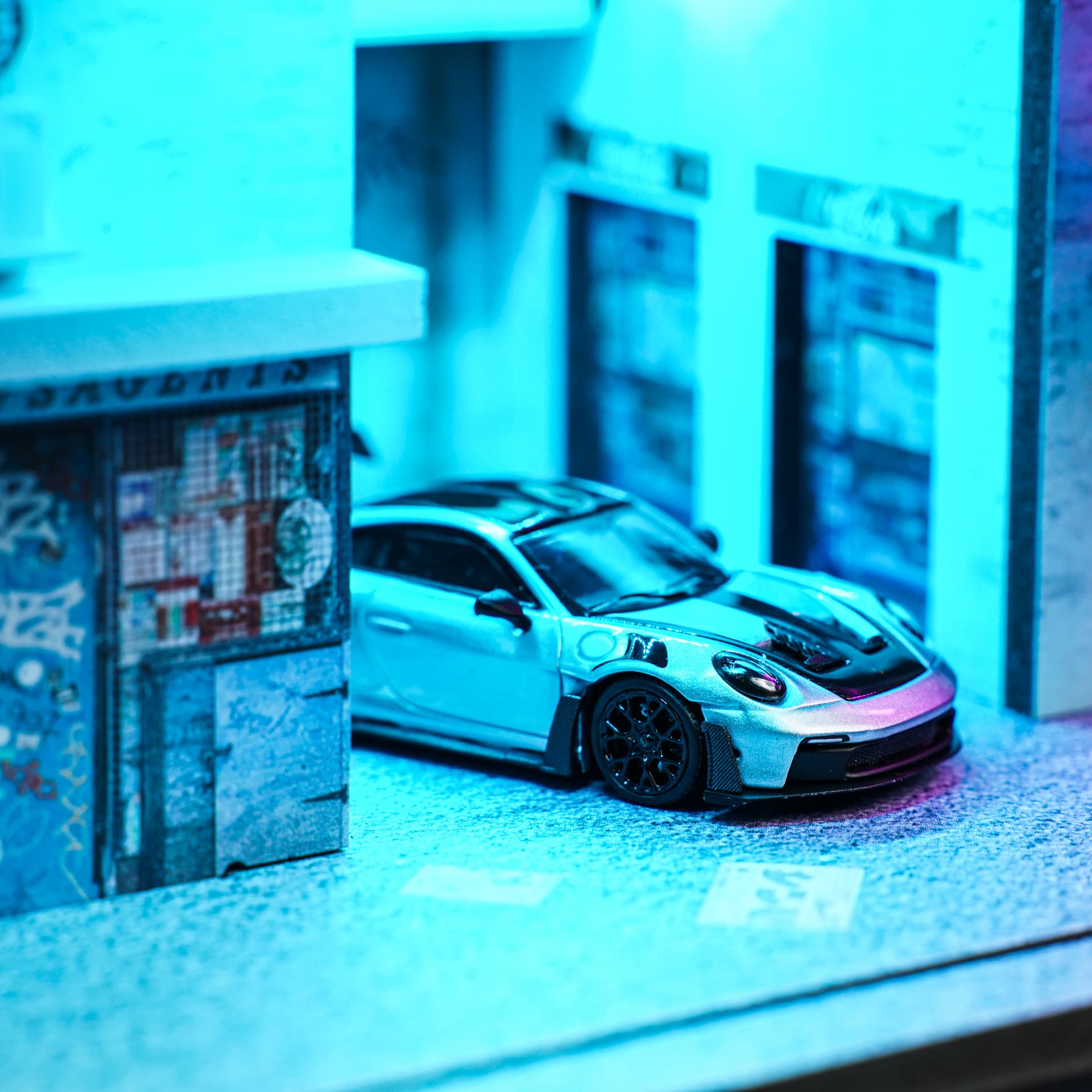 Diorama Cyberpunk 03 Inny - model 1:64 - miniatura 3