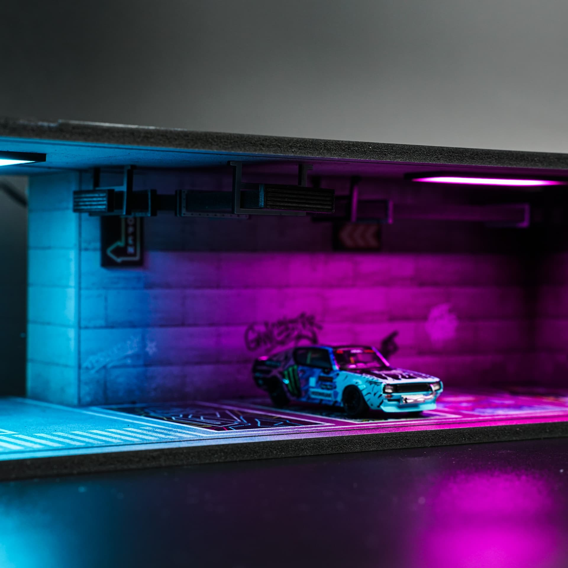 Diorama Cyberpunk 04 Moreart - model 1:64 - miniatura 2