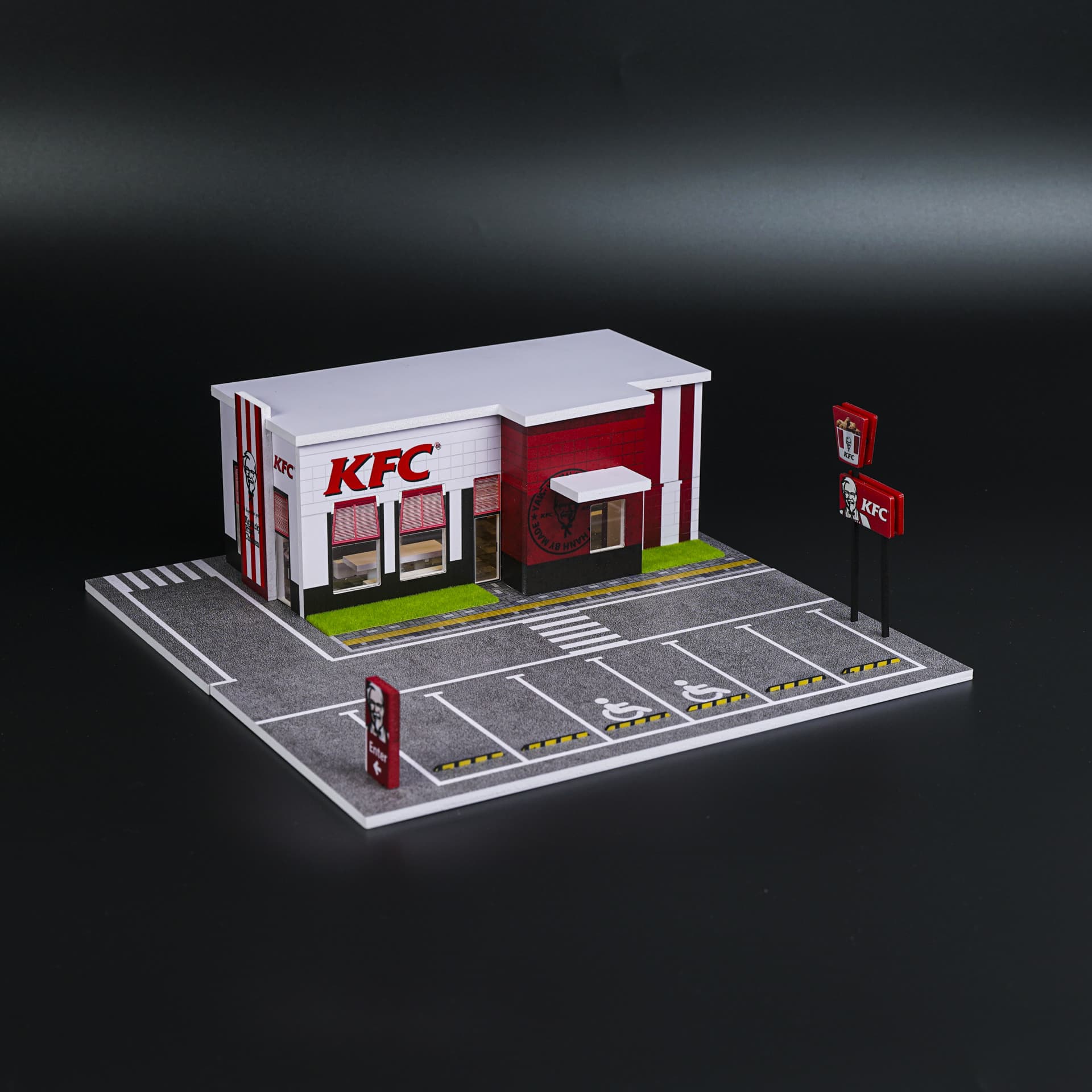 Diorama KFC | 6 miejsc | Podświetlana LED | 1:64 - miniatura 1