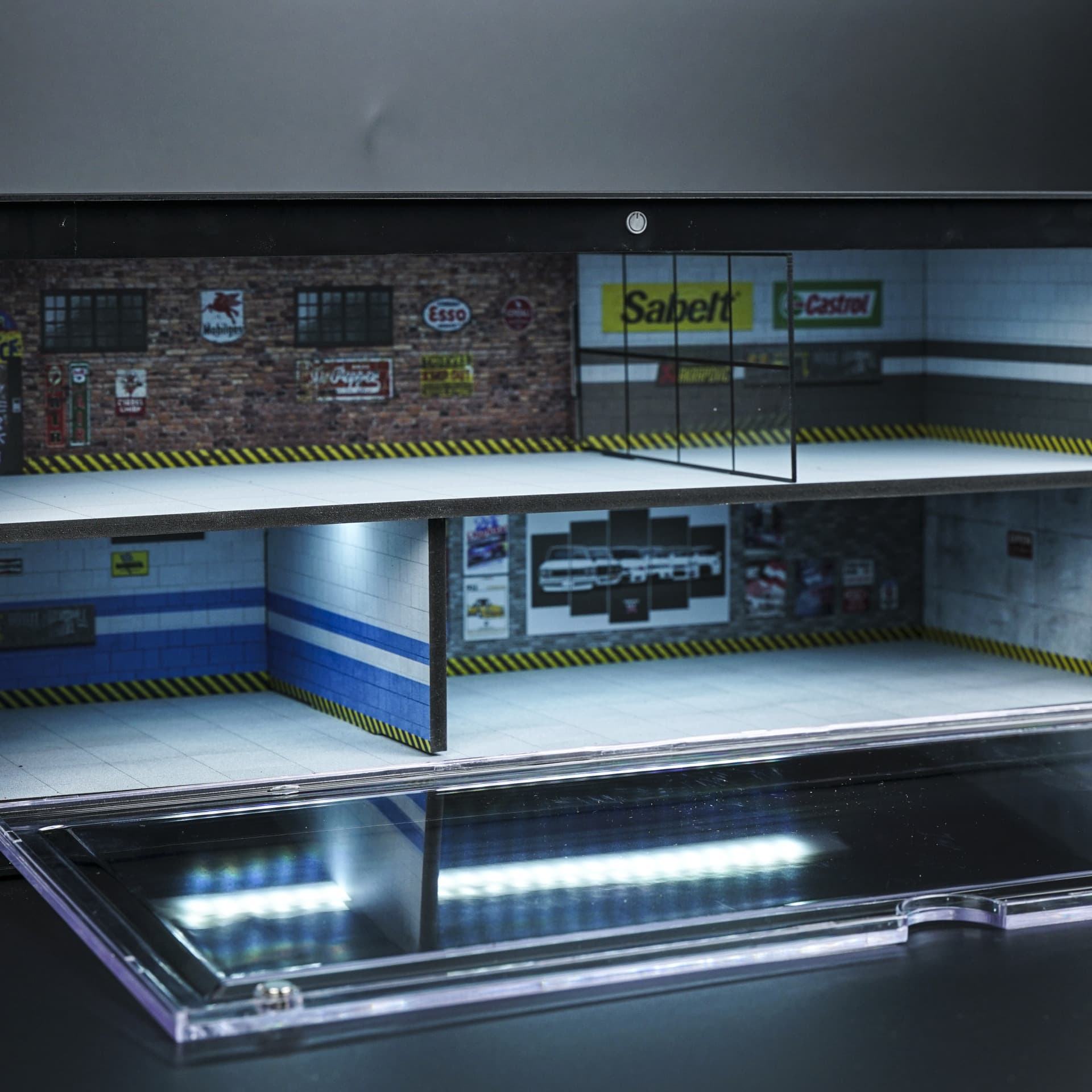 Diorama Warsztat Amerykański | Kontener 2 poziomy | Podświetlana LED | 1:64 - miniatura 4