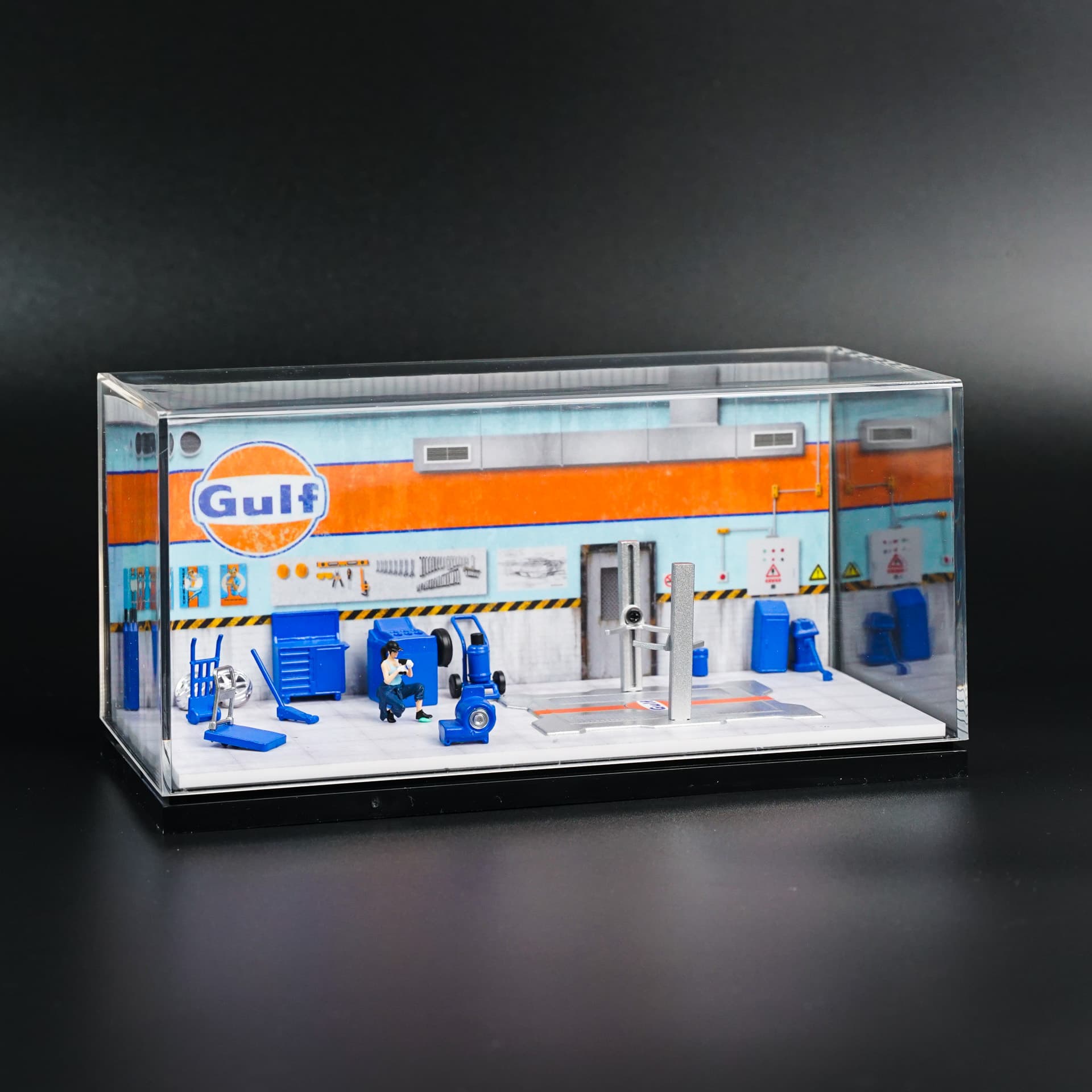 Diorama warsztat Gulf Moreart - model 1:64 - miniatura 1