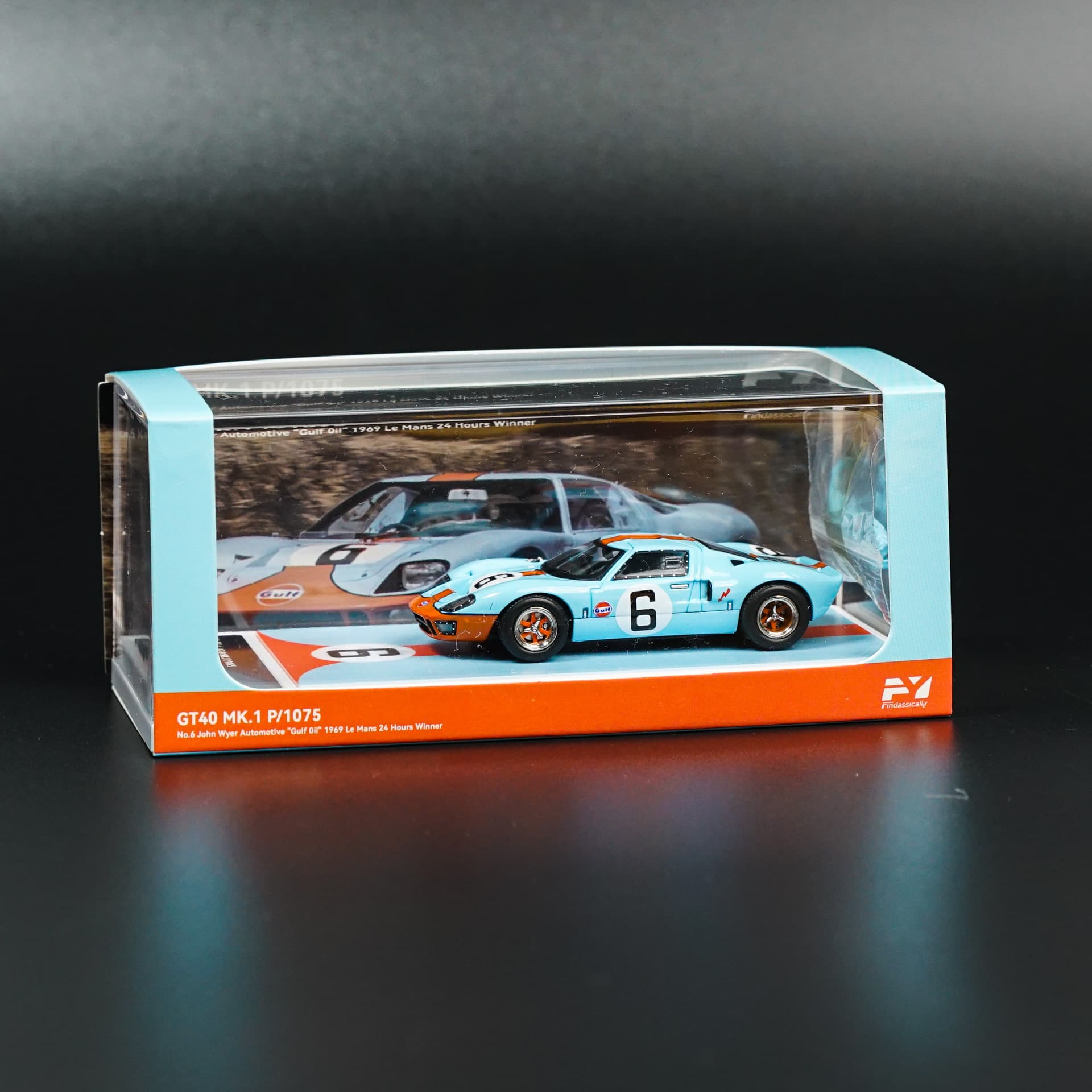 Ford GT40 Gulf FY - model 1:64 - miniatura 6