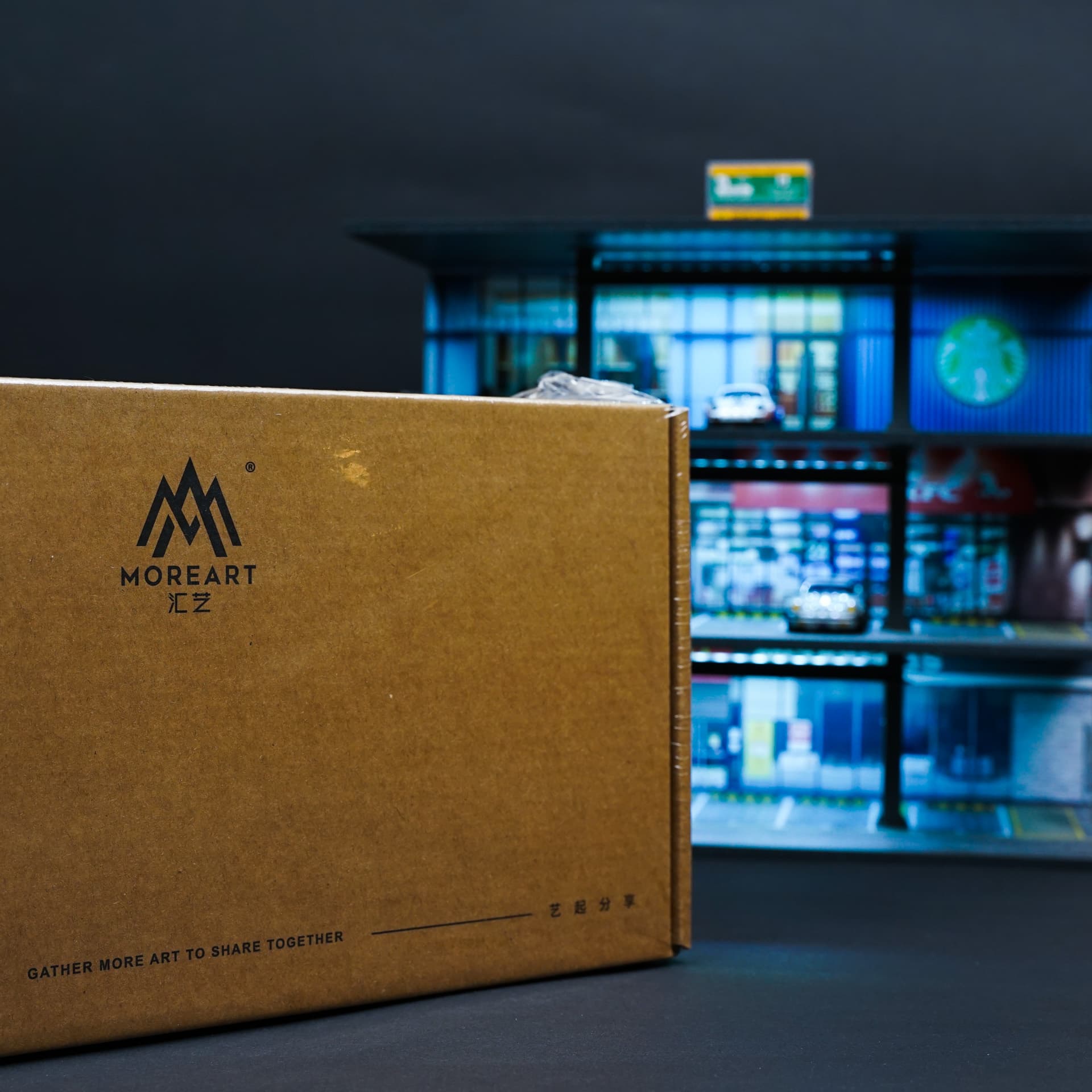 Garaż LED – KFC / Starbucks / MC Moreart - model 1:64 - miniatura 5