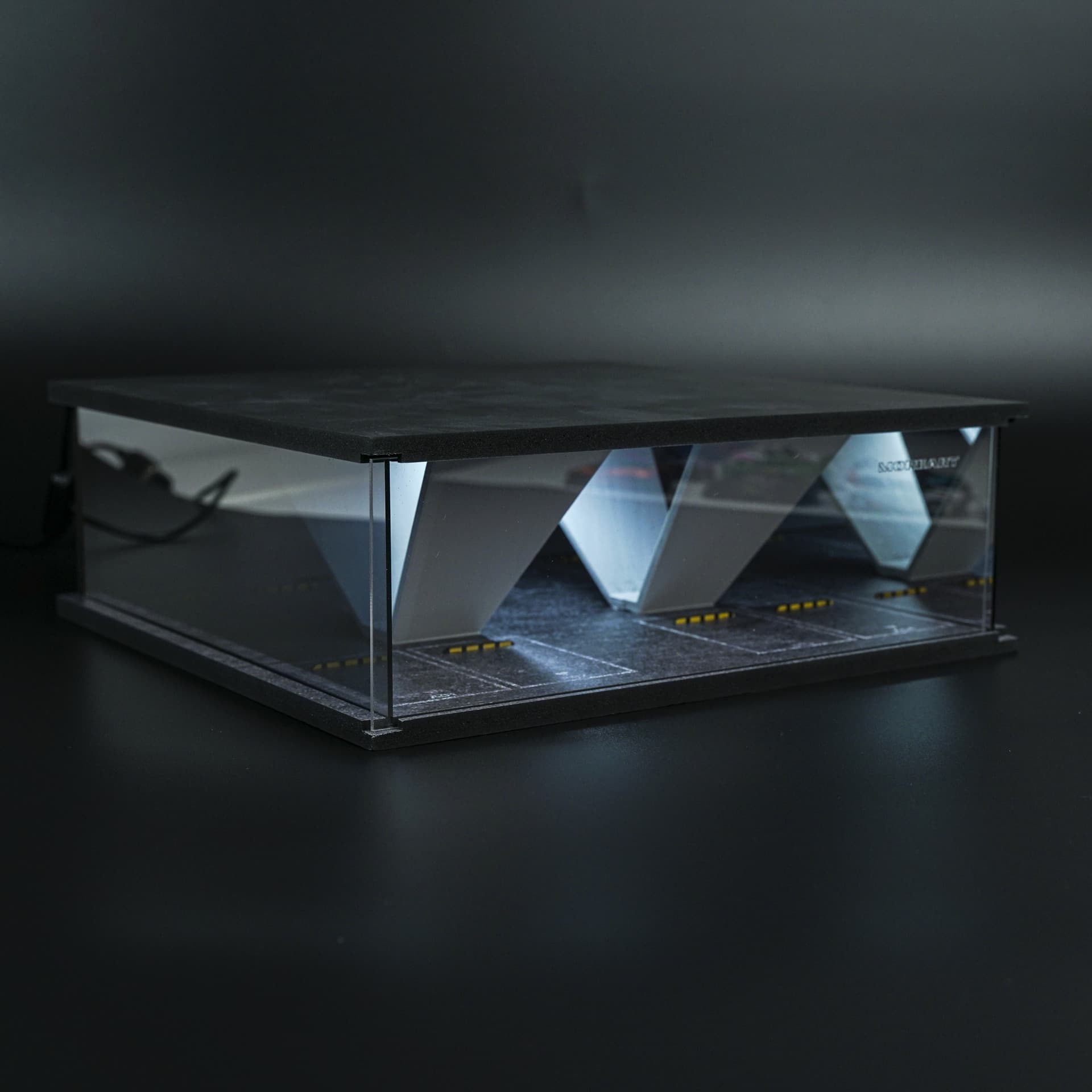 Garaż Podziemny z Lustrami | Stanowisko do zdjęć | Podświetlany LED | 1:64 - miniatura 1