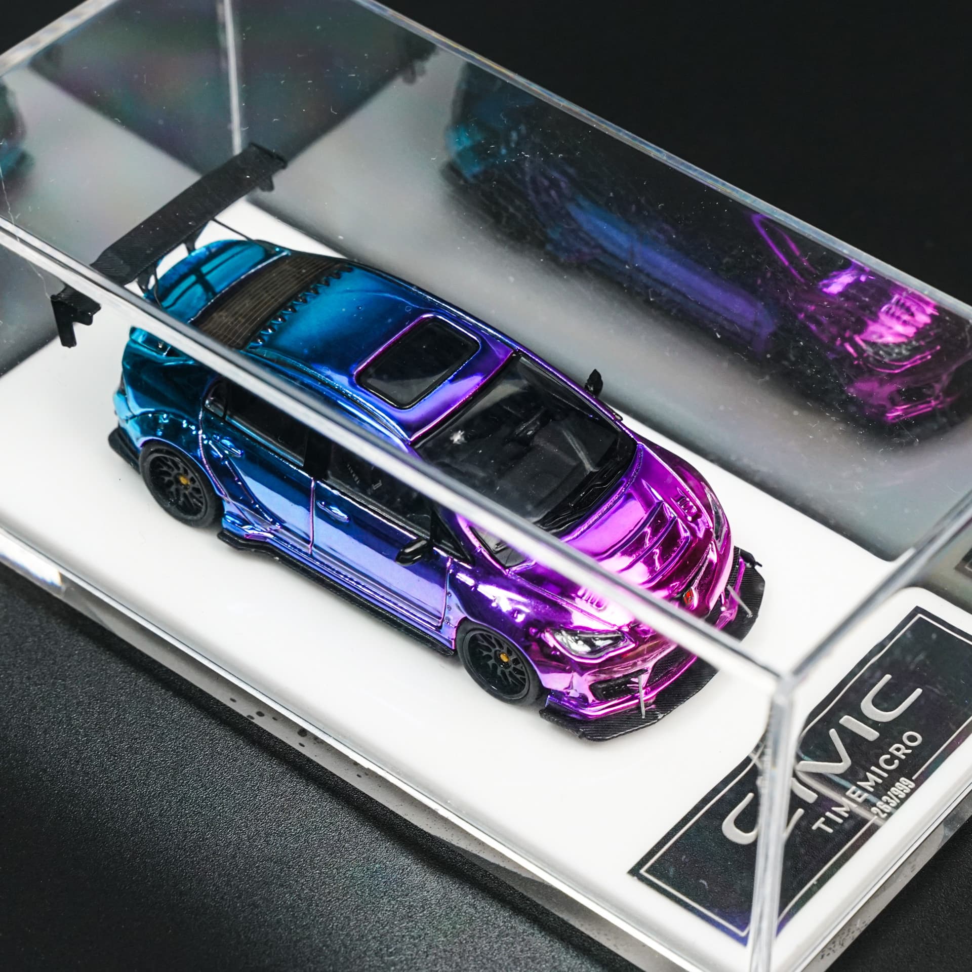 Honda Civic Chromatic Widebody TimeMicro - model 1:64 - miniatura 3
