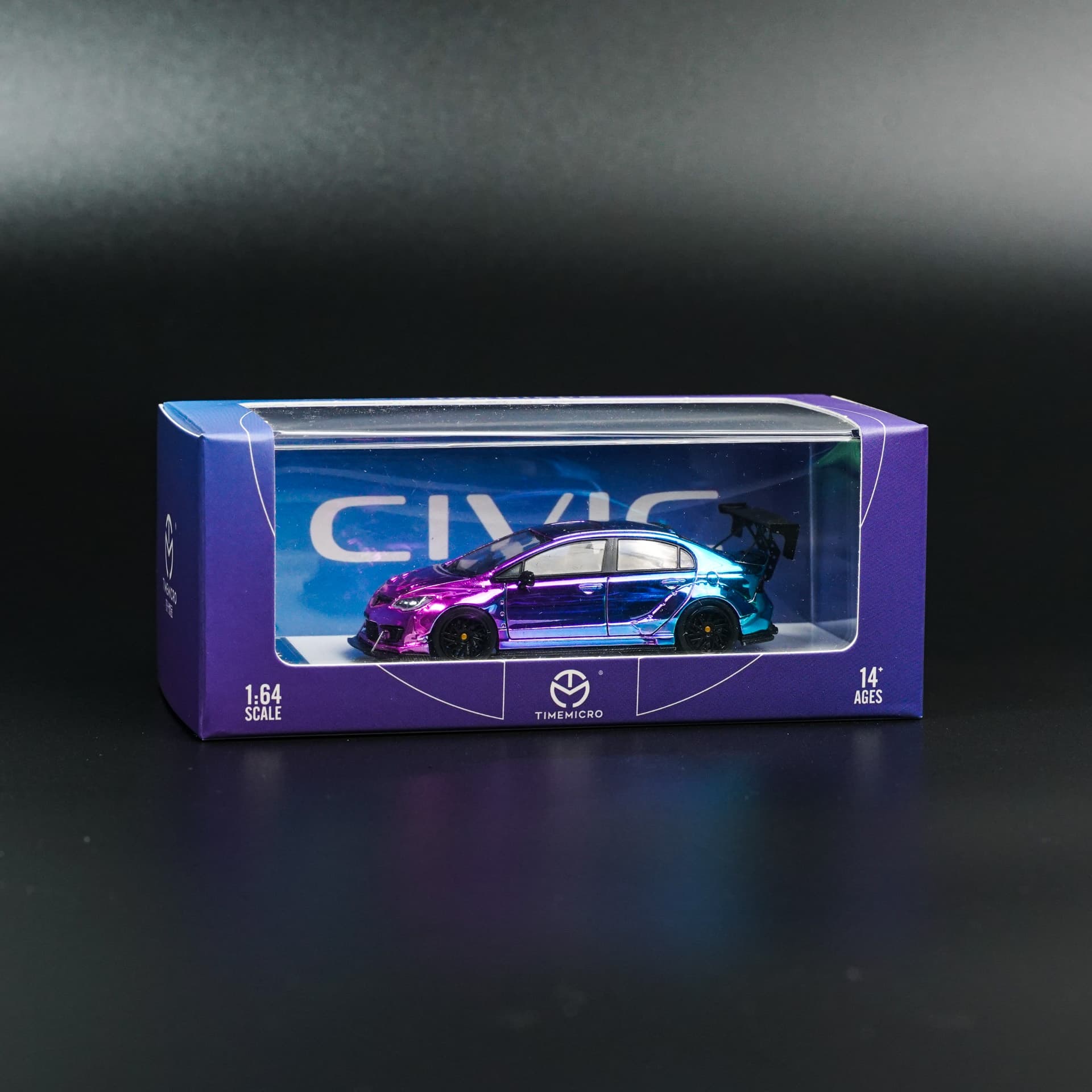 Honda Civic Chromatic Widebody TimeMicro - model 1:64 - miniatura 6