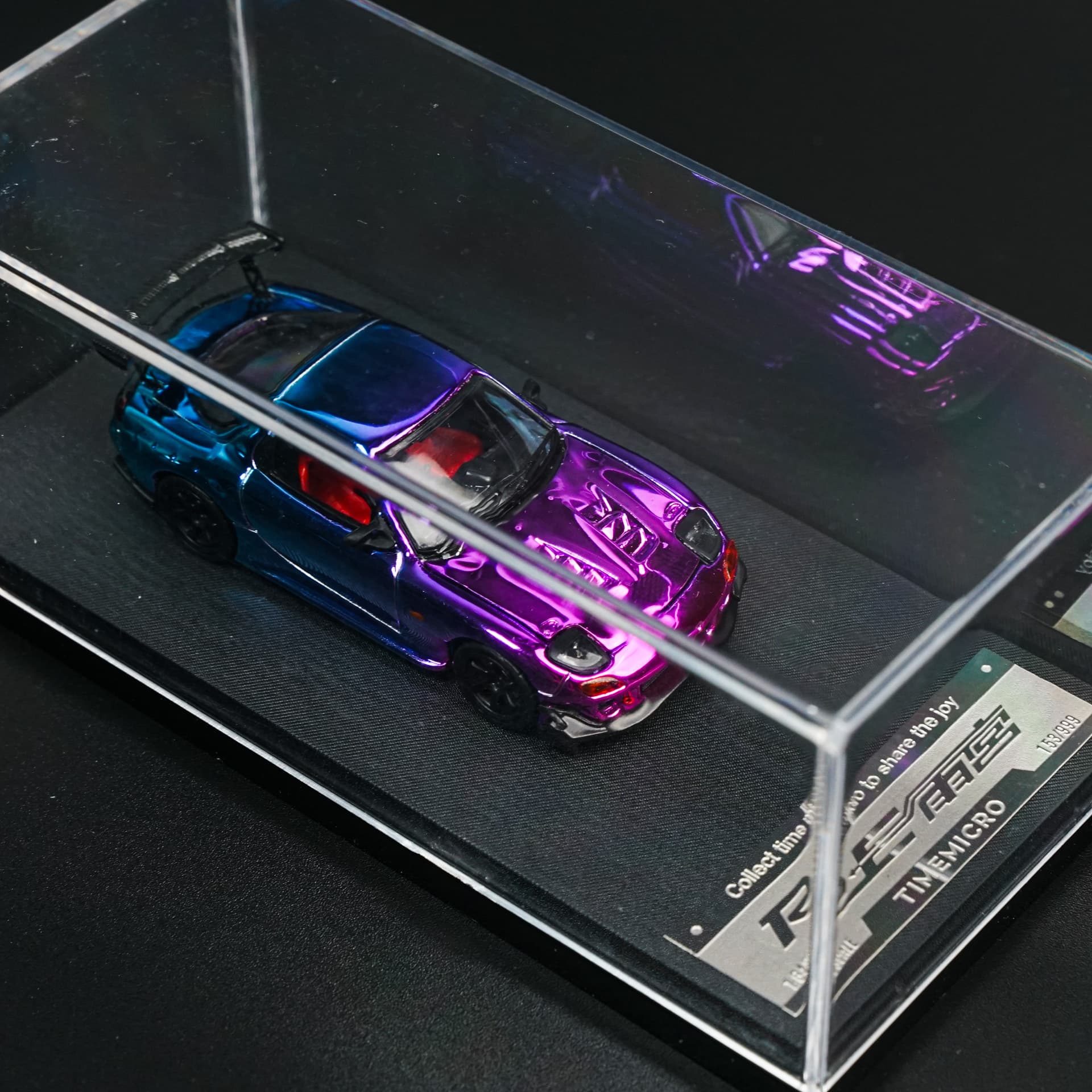 Mazda RX-7 Chrome TimeMicro - model 1:64 - miniatura 3