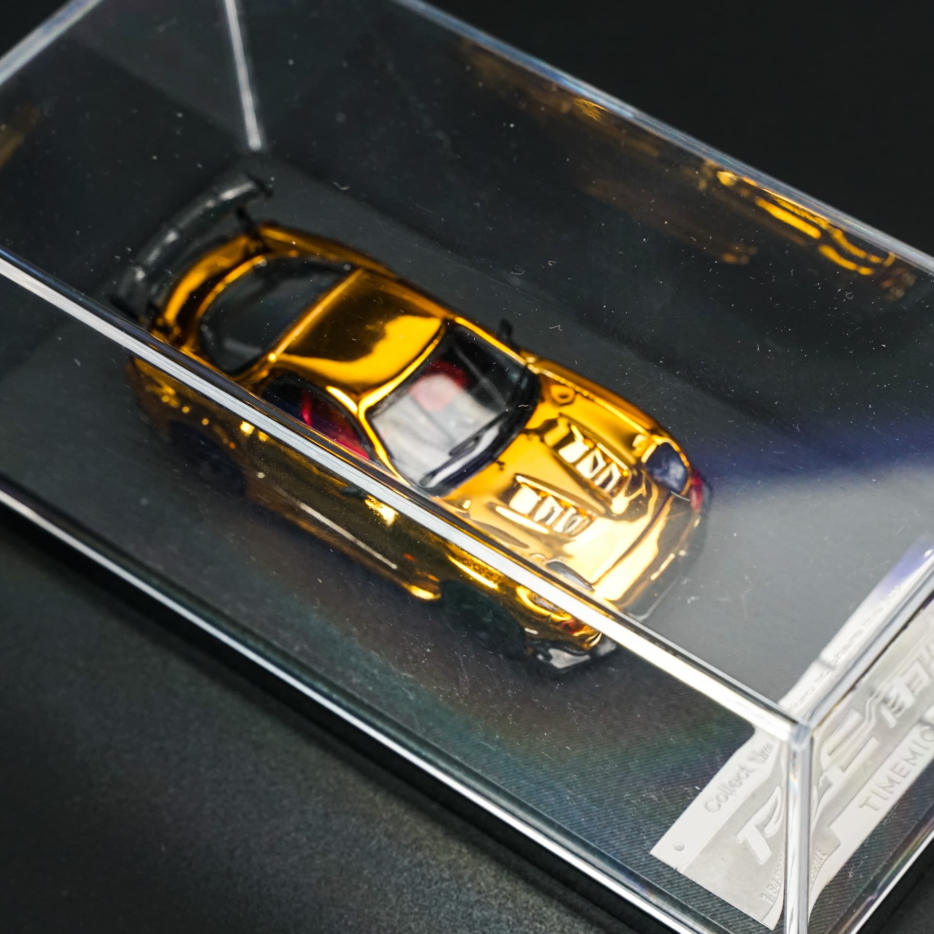 Mazda RX-7 Chrome Gold TimeMicro - model 1:64 - miniatura 3