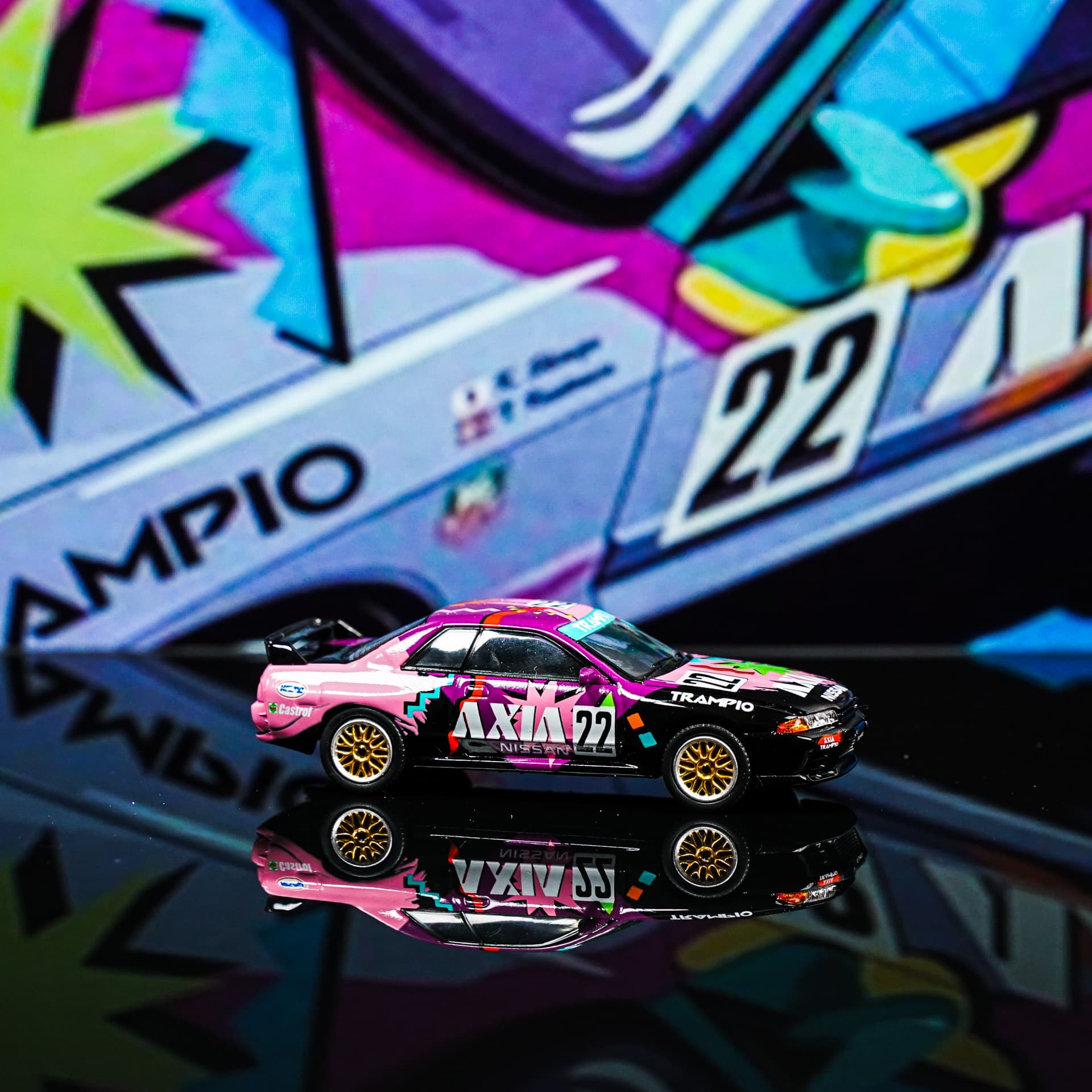 Nissan GT-R R32 AXIA TimeMicro - model 1:64 - miniatura 1