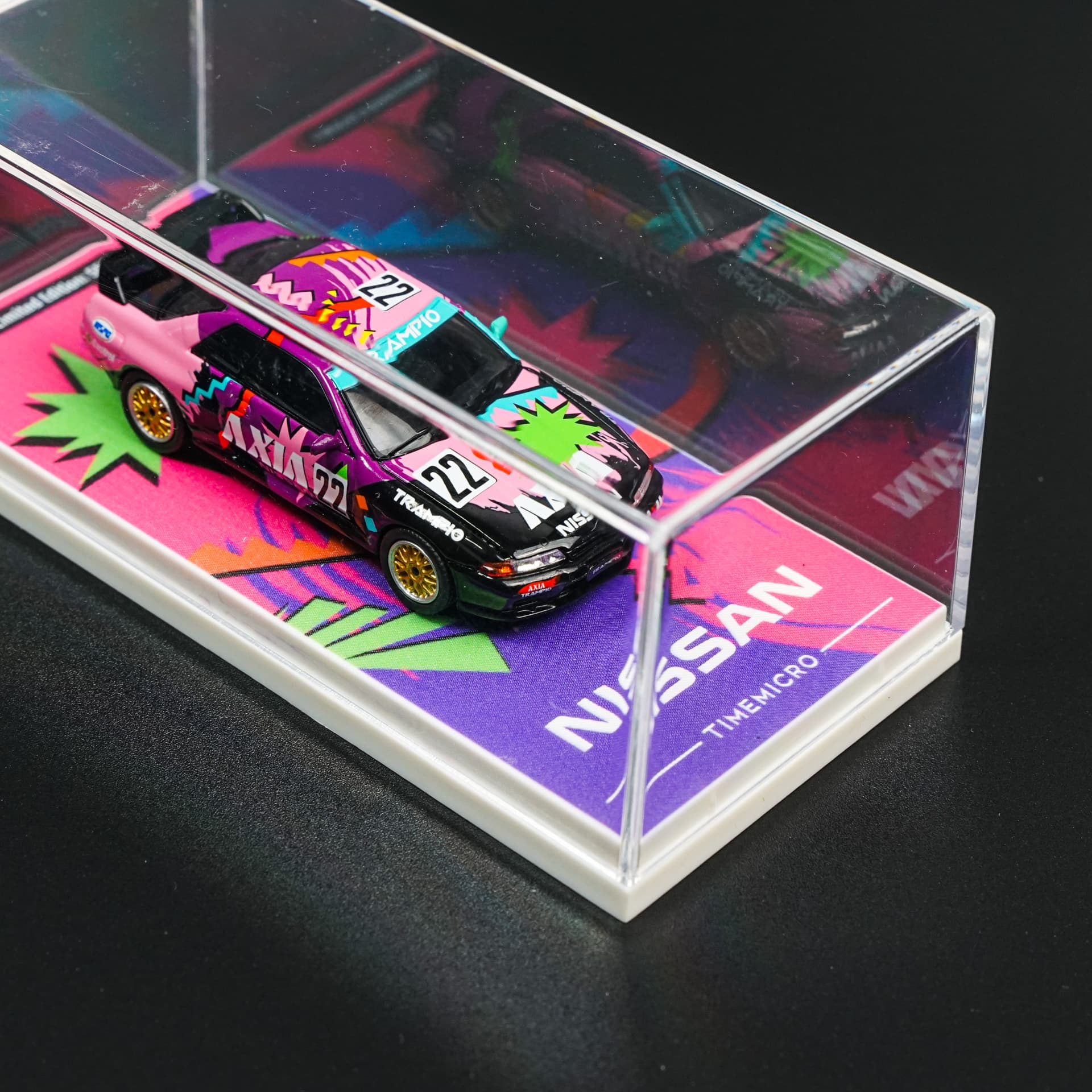 Nissan GT-R R32 AXIA TimeMicro - model 1:64 - miniatura 3