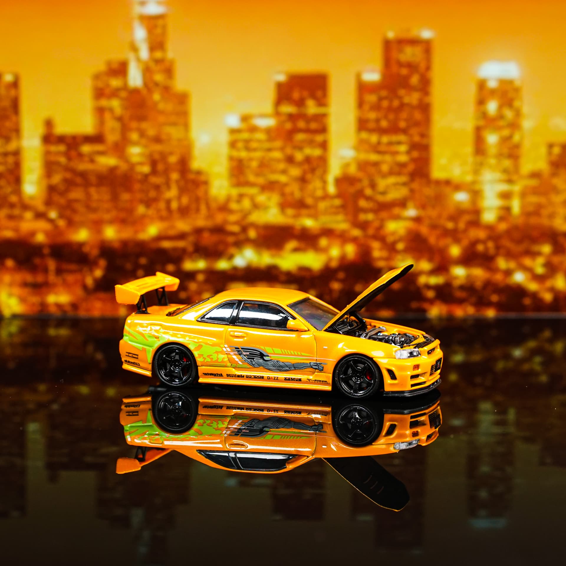 Nissan Skyline GT-R R34 TimeMicro - model 1:64 - miniatura 1