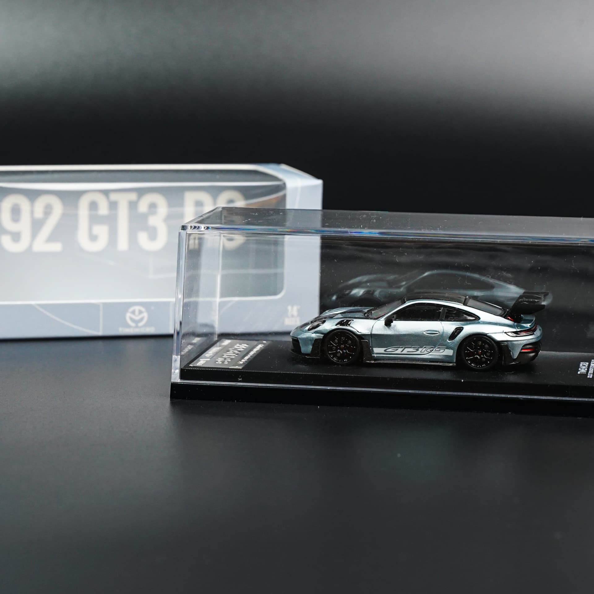 Porsche 992 GT3 RS Light Blue TimeMicro - model 1:64 - miniatura 5