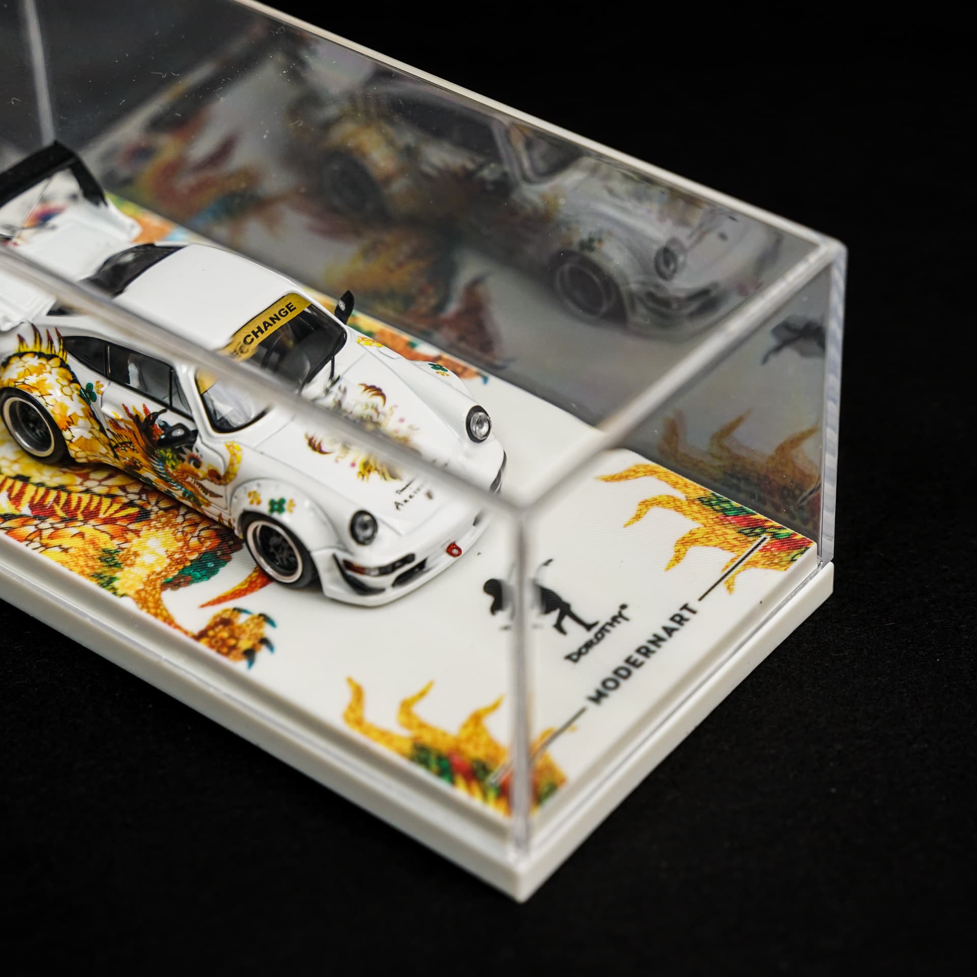 Porsche RWB 964 Flower Dragon ModernArt - model 1:64 - miniatura 2
