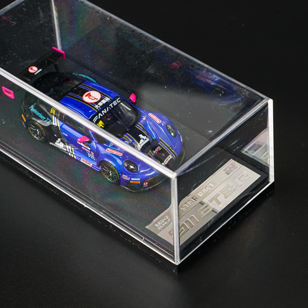 Porsche 911 GT3 R #14 Star Race - model 1:64 - miniatura 3