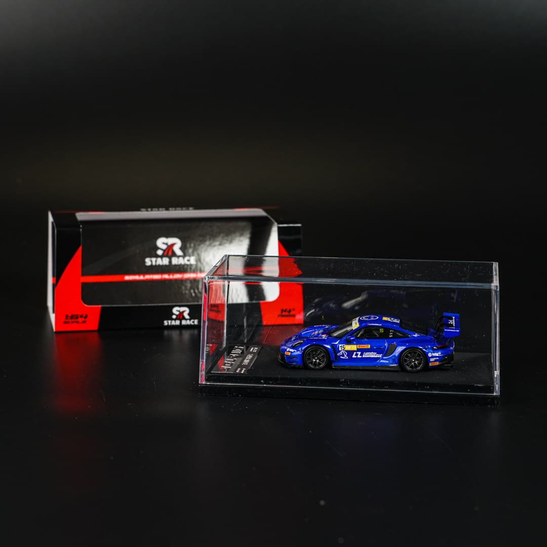 Porsche 911 GT3 R #15 Star Race - model 1:64 - miniatura 5