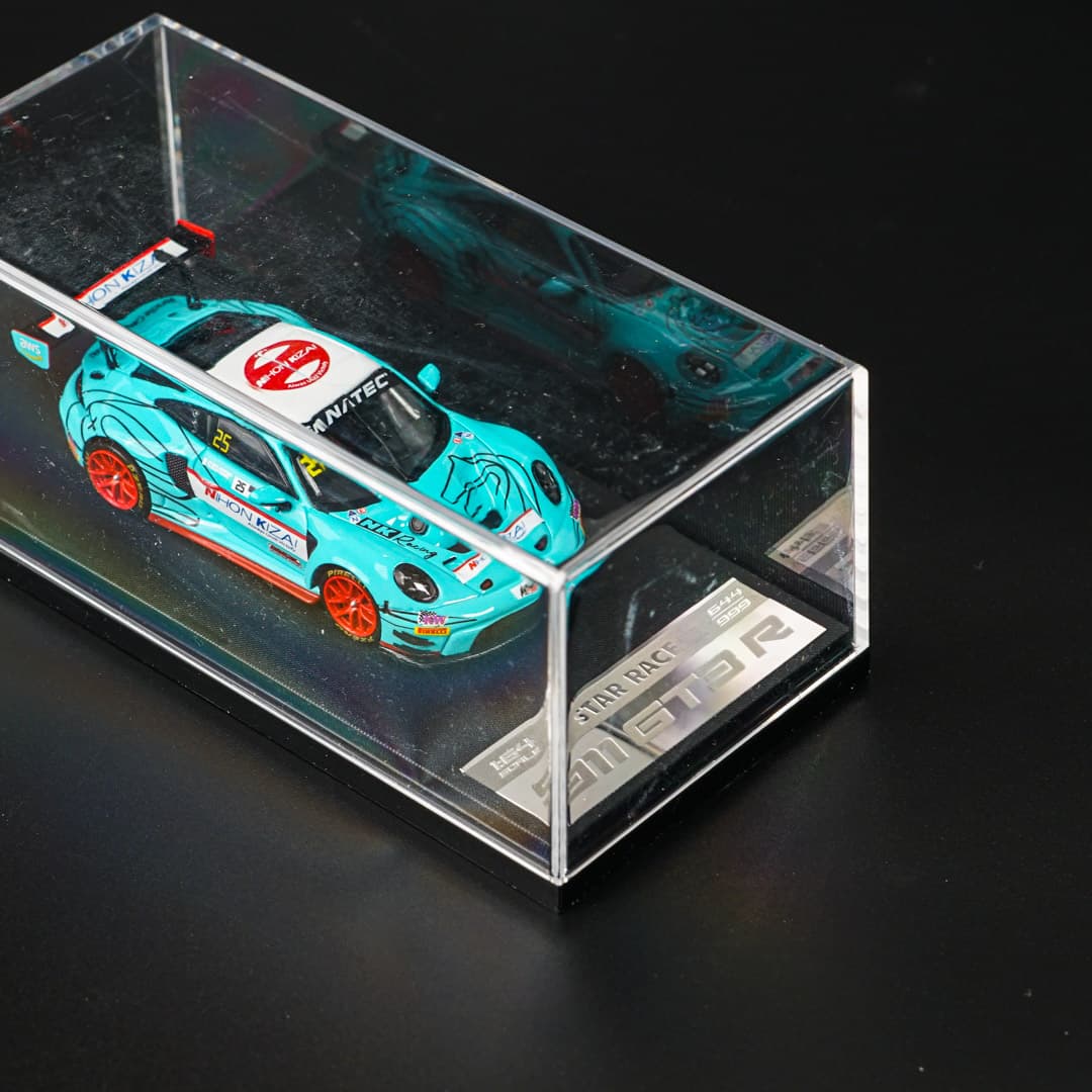 Porsche 911 GT3 R #25 Star Race - model 1:64 - miniatura 3
