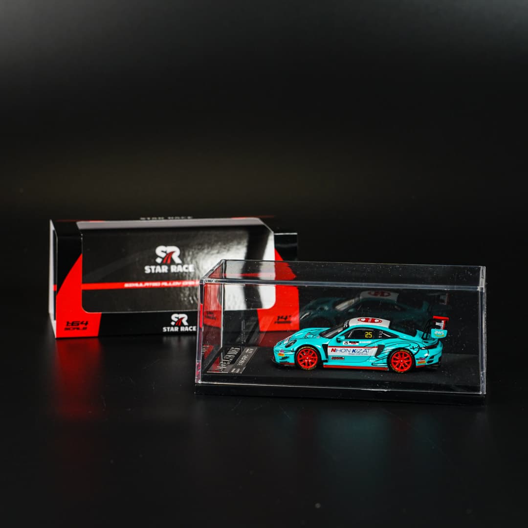 Porsche 911 GT3 R #25 Star Race - model 1:64 - miniatura 5