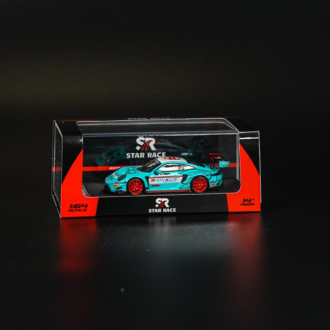 Porsche 911 GT3 R #25 Star Race - model 1:64 - miniatura 6