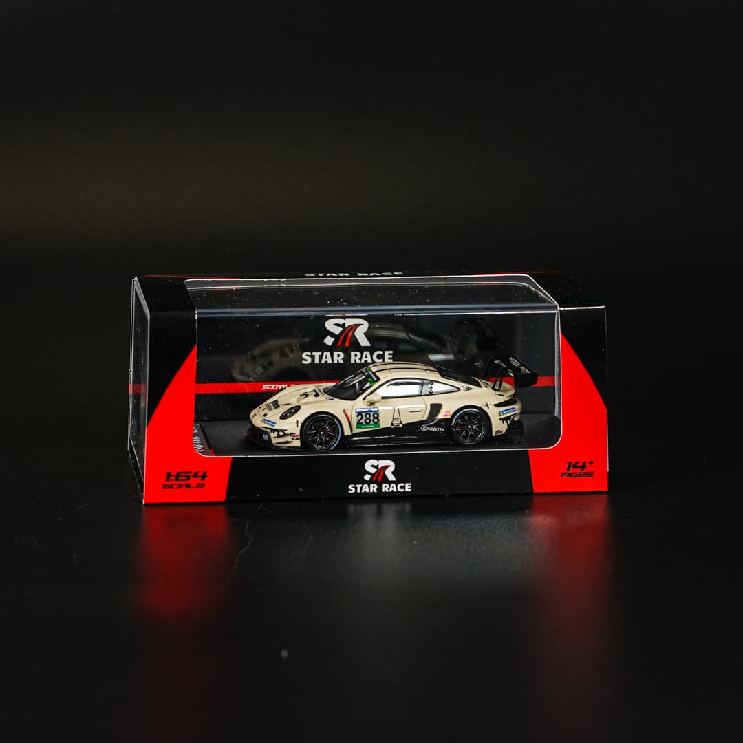 Porsche 911 GT3 R #288 Star Race - model 1:64 - miniatura 6