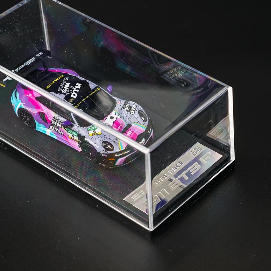 Porsche 911 GT3 R #9 Star Race - model 1:64 - miniatura 3