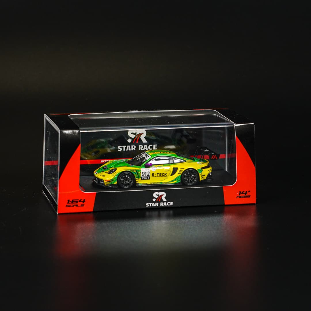 Porsche 911 GT3 R #912 Star Race - model 1:64 - miniatura 6