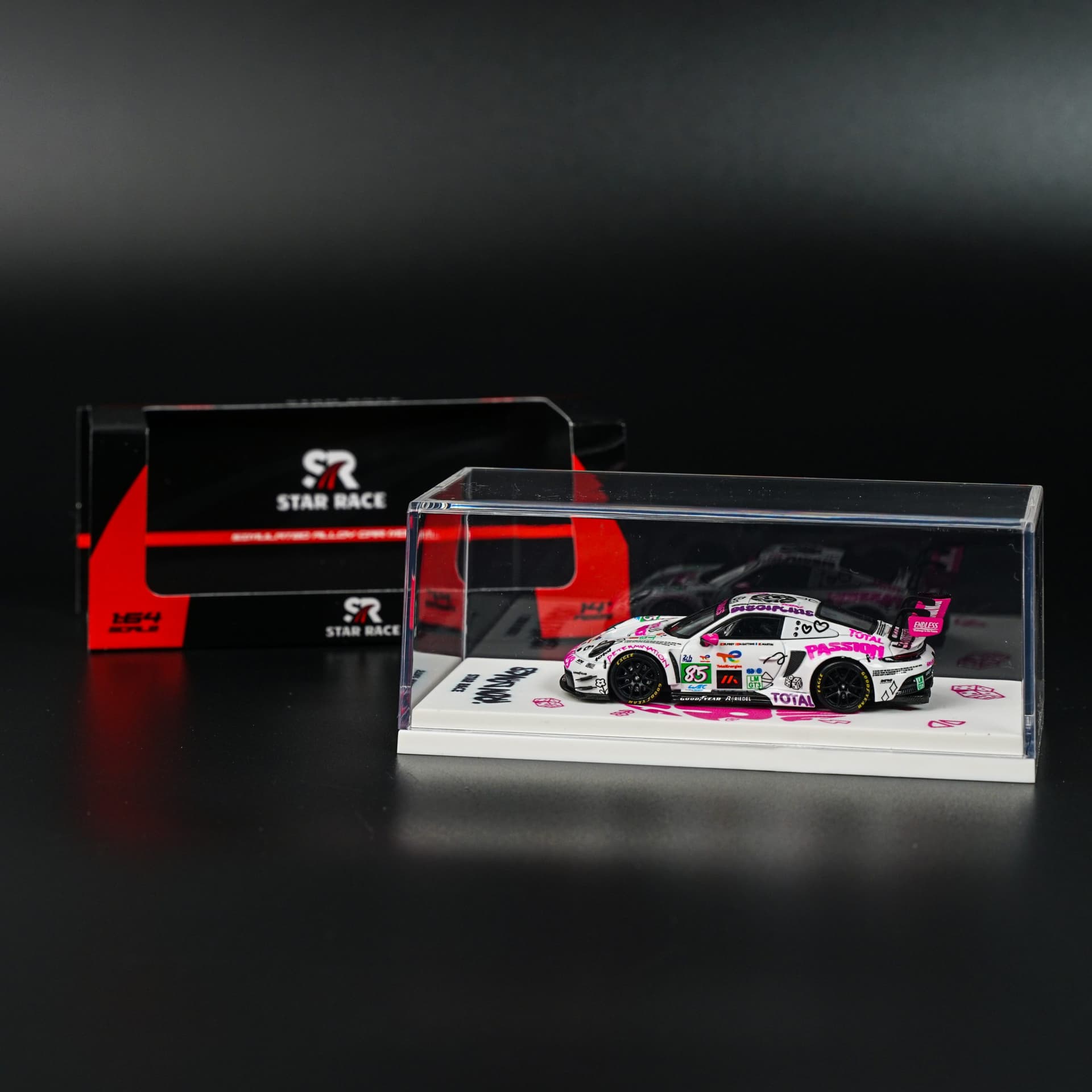 Porsche 911 GT3 R Iron Dames Star Race - model 1:64 - miniatura 4