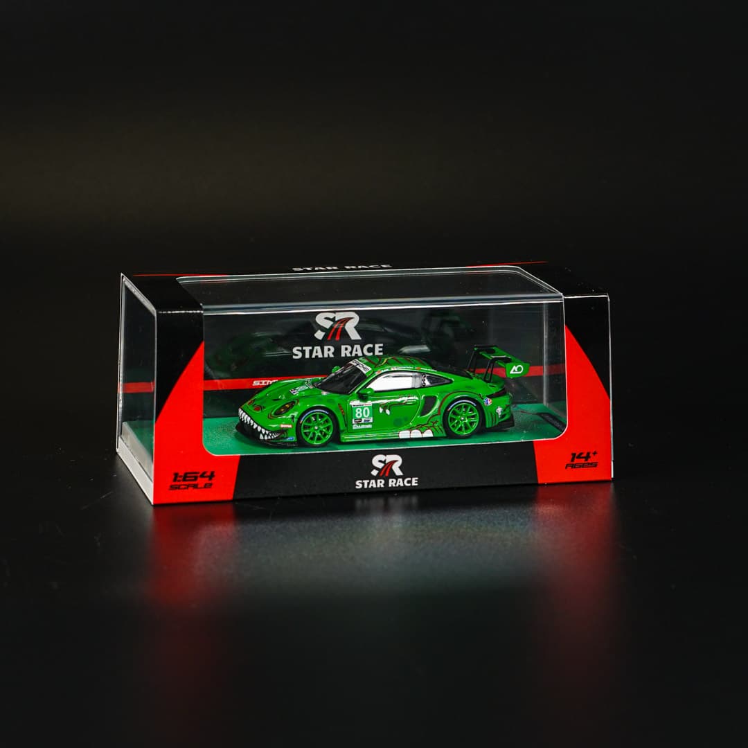 Porsche 911 GT3 R Rexy #80 Ao Racing Star Race - model 1:64 - miniatura 6